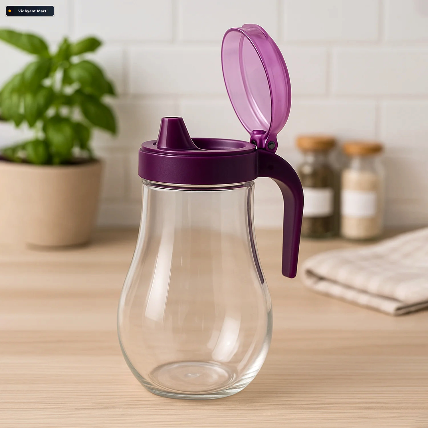 Vidhyant Mart Oil And Juice Pourer Bottle 1000ml Leakproof Dispe 1
