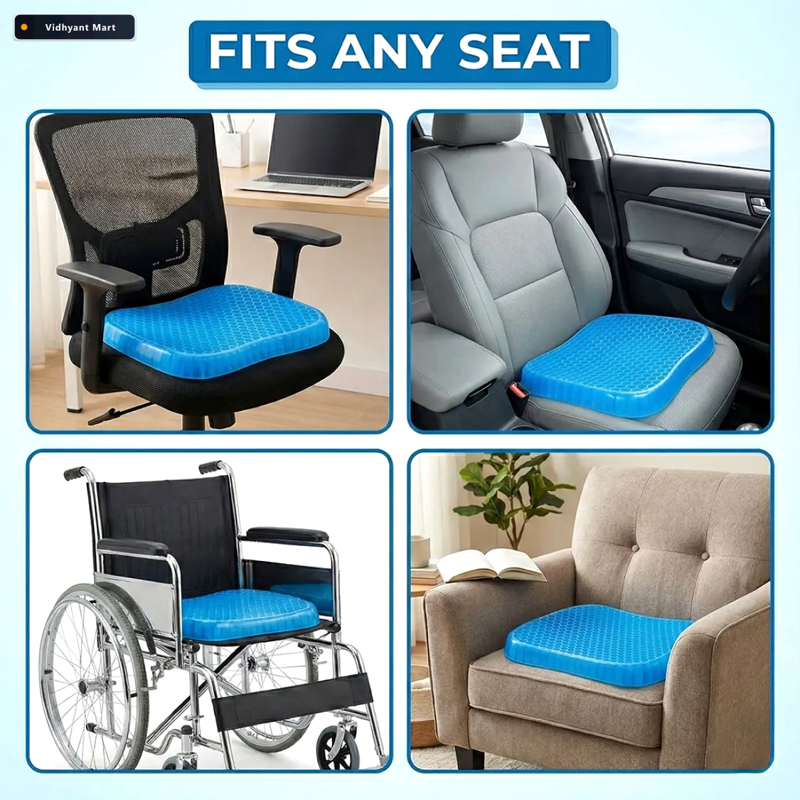 Vidhyant Mart Orthopedic Seat Cushion Flex Pillow For Pressure R 5