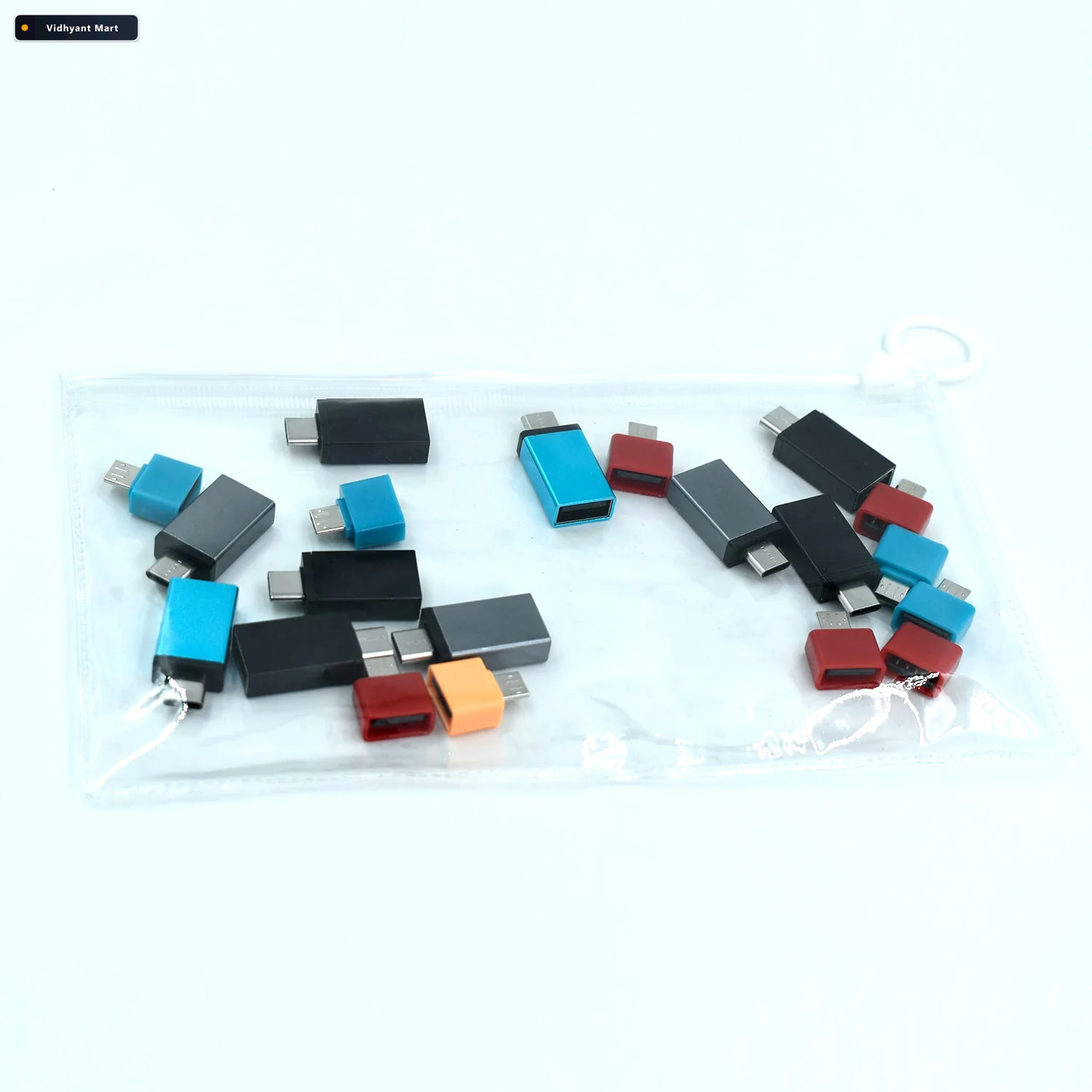 Vidhyant Mart Otg Adapter Pack 20 Type C Micro Usb Pouch Phobia 2