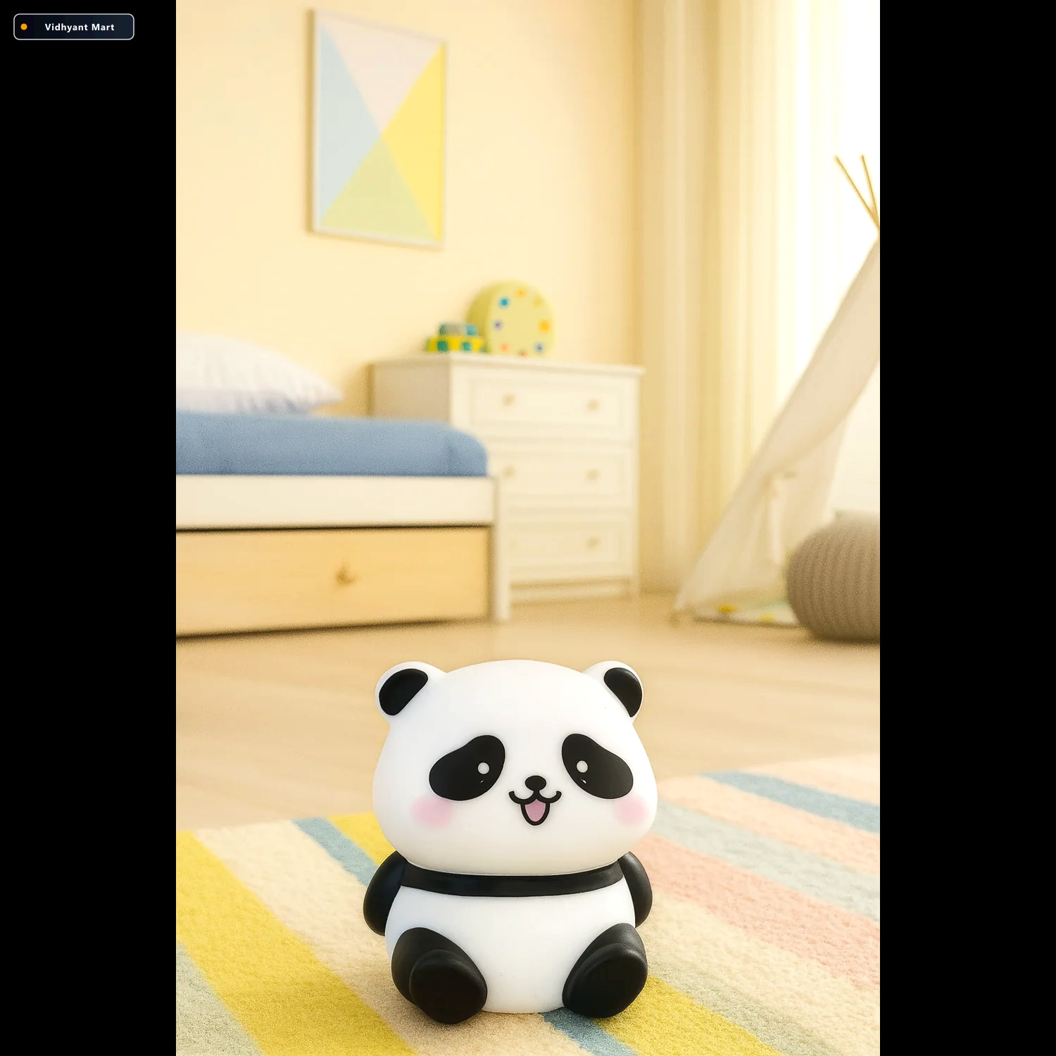 Vidhyant Mart Panda Led Night Lamp Soft Warm Glow For Kids Room 2