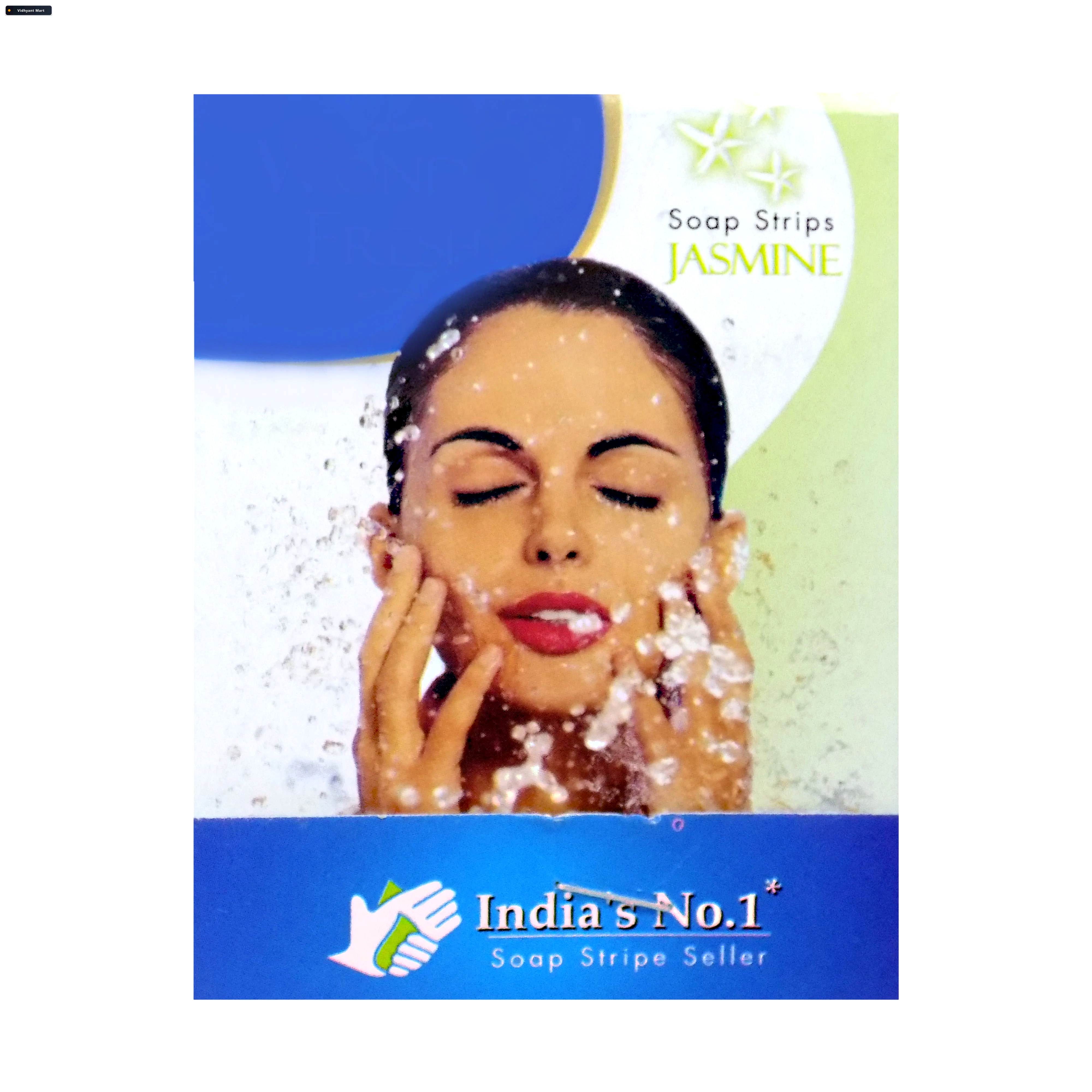 Vidhyant Mart Paper Soap Strips Jasmine Travel Hand Wash 100pc W 1