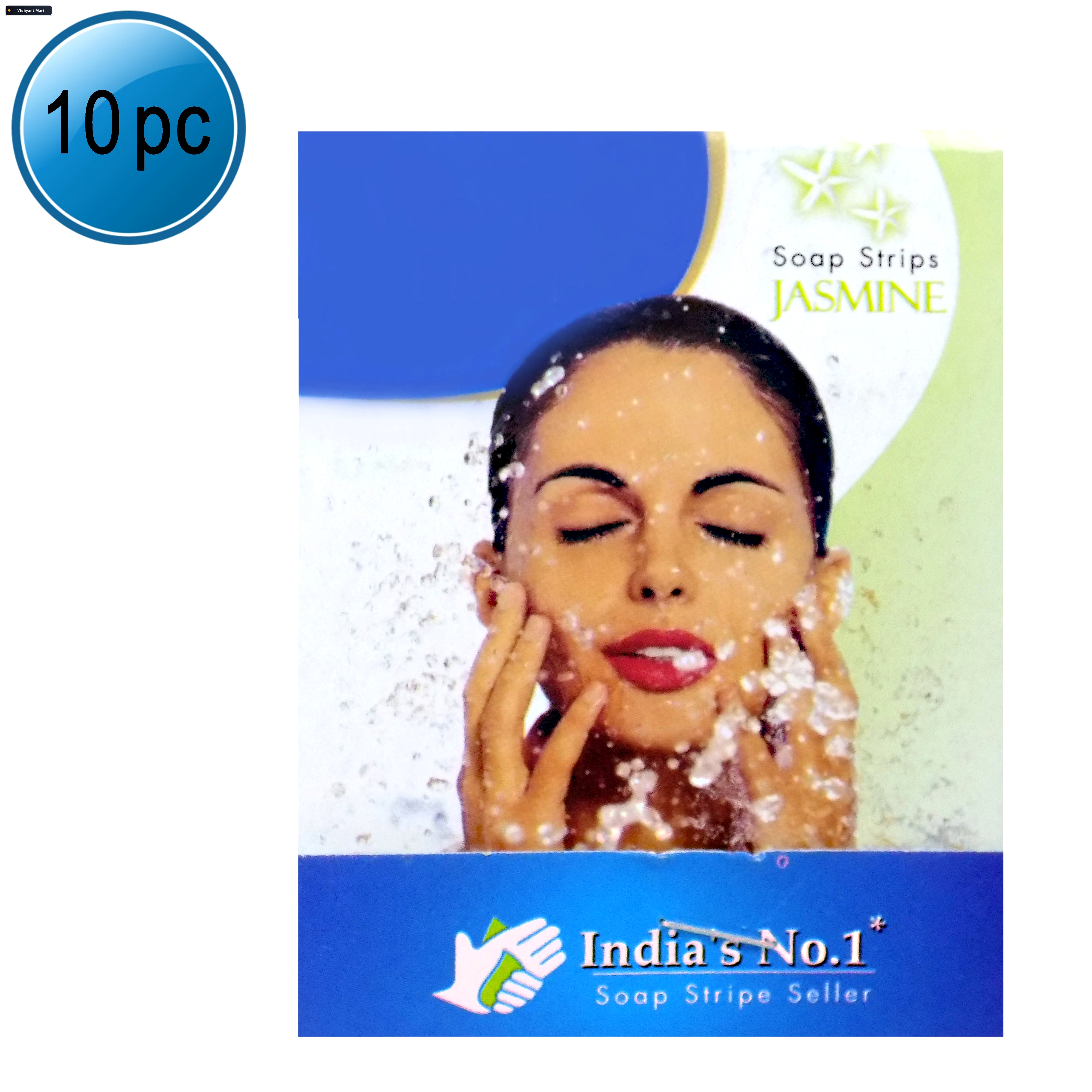 Vidhyant Mart Paper Soap Strips Jasmine Travel Hand Wash 100pc W 3