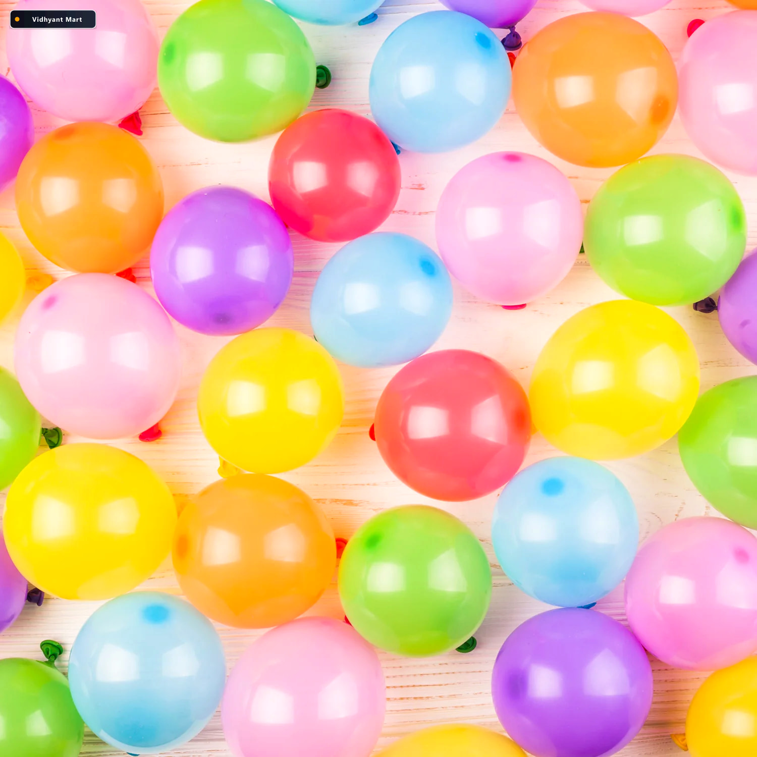 Vidhyant Mart Party Balloons 24 Pcs Multicolor Latex Set Play Mo 3