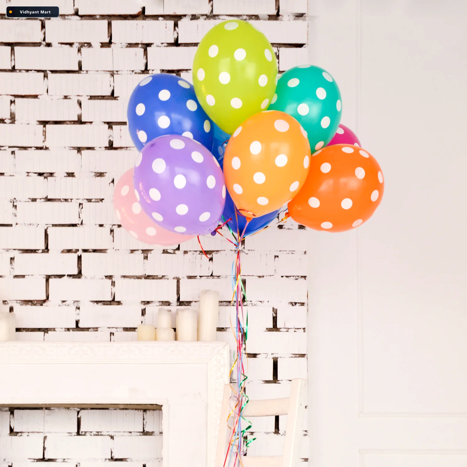 Vidhyant Mart Party Balloons Multicolor Latex 20 Pcs Set Play Mo 1