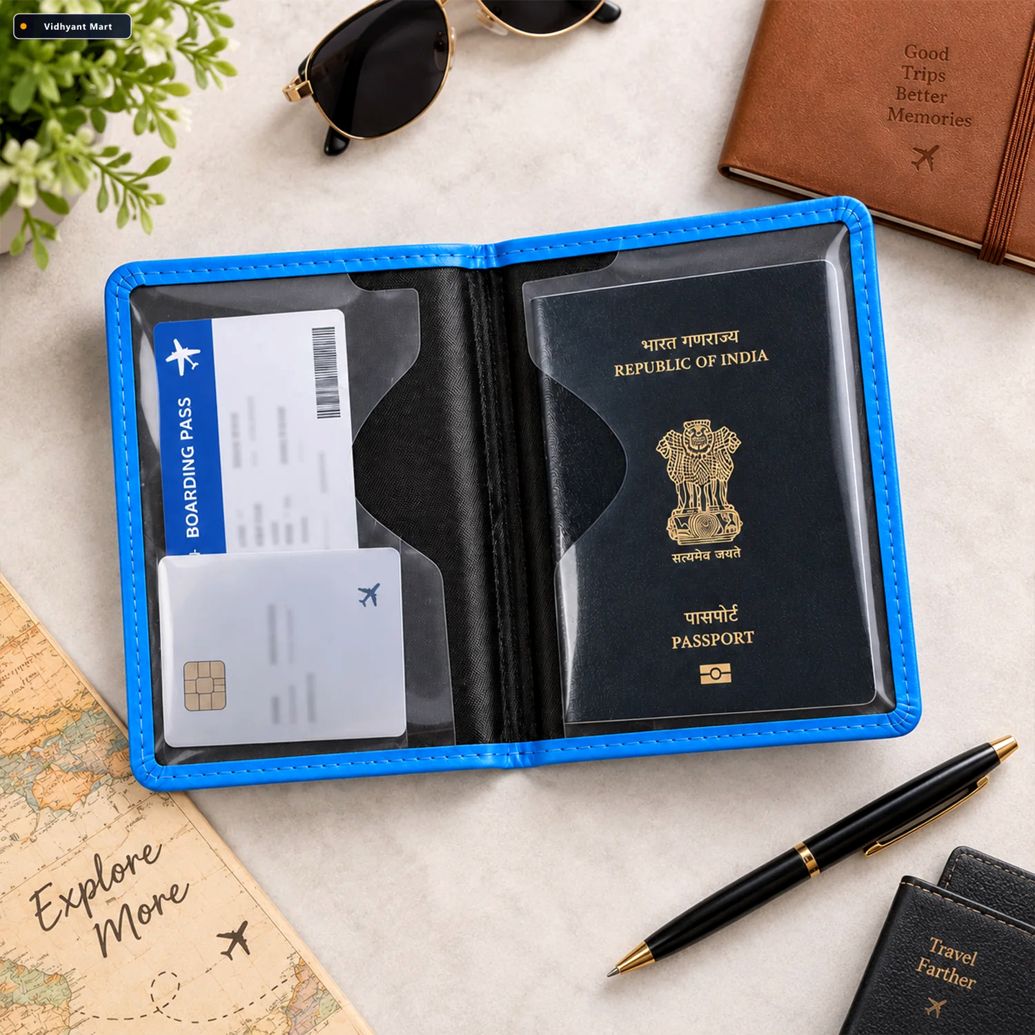Vidhyant Mart Passport Holder Travel Wallet For International Tr 1