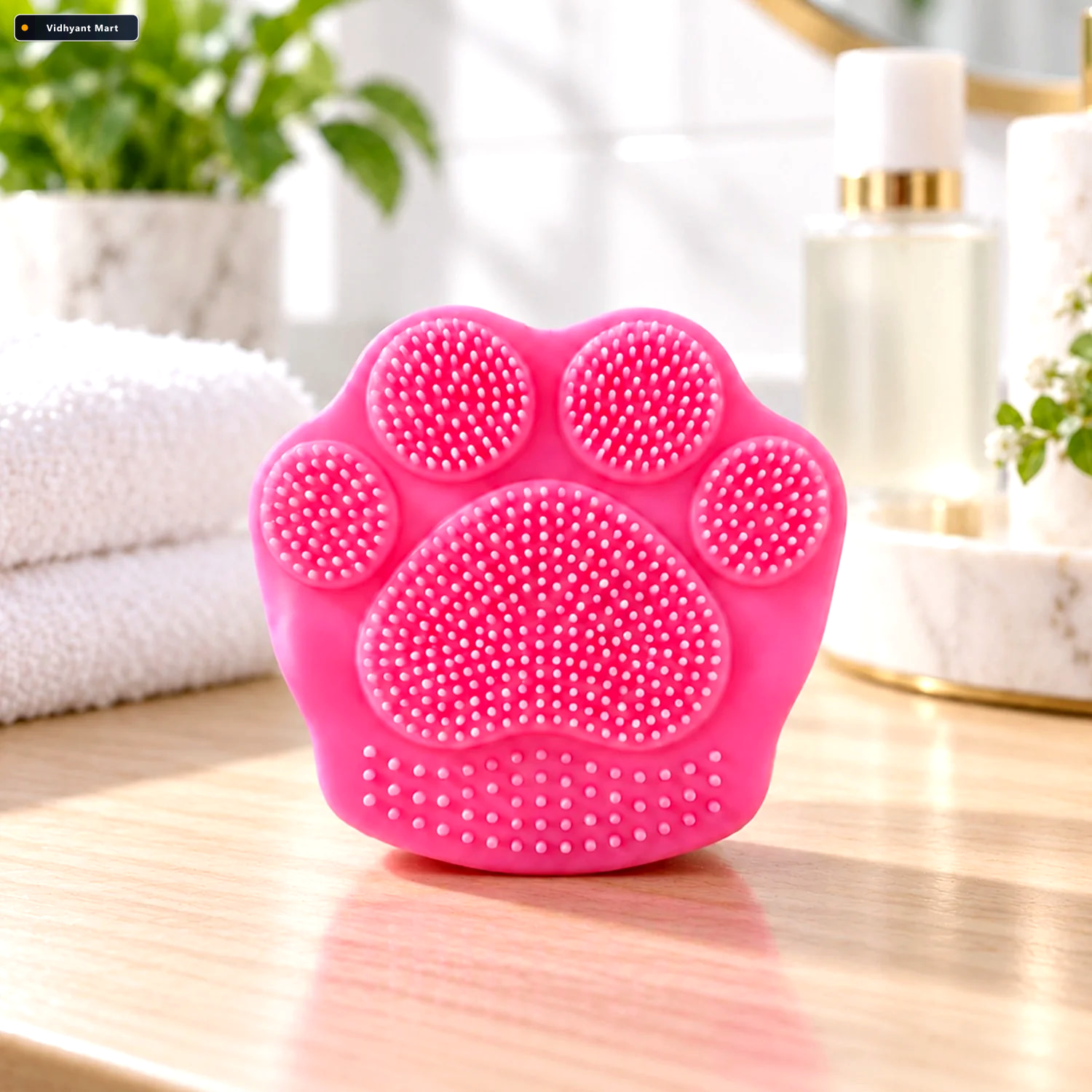 Vidhyant Mart Paw Shape Face Wash Scrubber For Daily Skin Care A 1