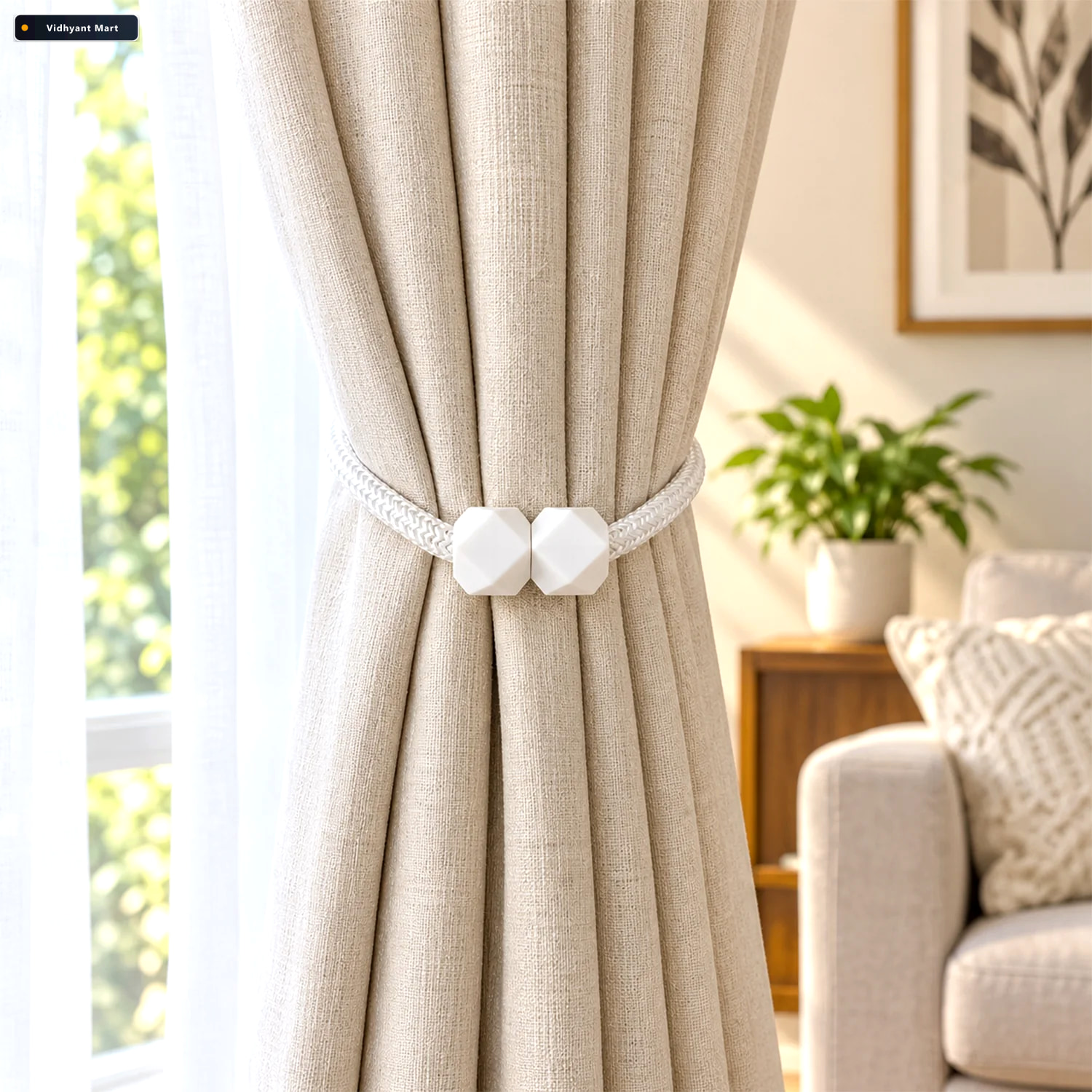 Vidhyant Mart Pearl Curtain Tiebacks Non Magnetic Elegant Fresha 2
