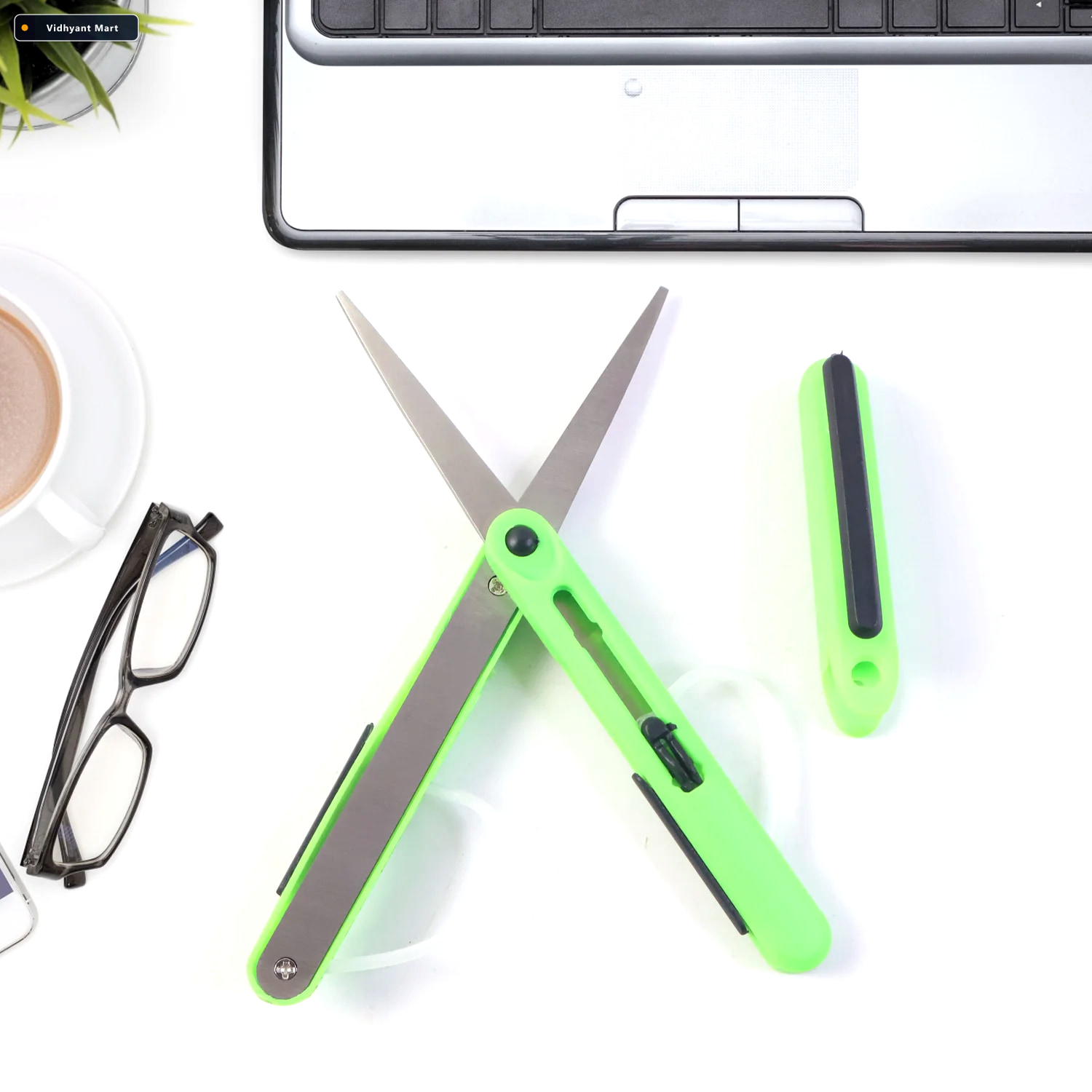 Vidhyant Mart Pen Scissors Compact Portable Cutters Fervent 1