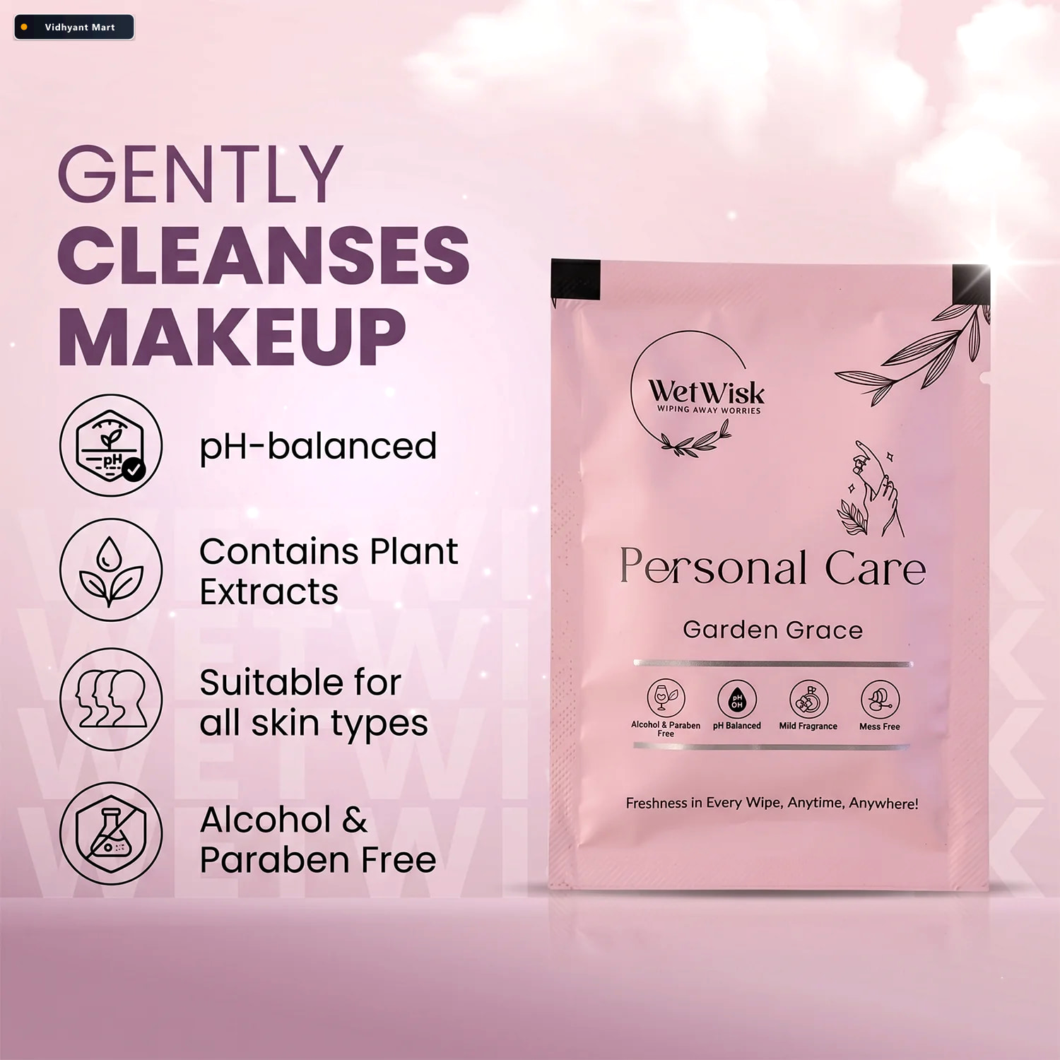 Vidhyant Mart Personal Care Wet Wipes Gentle Face Body Cleansing 2