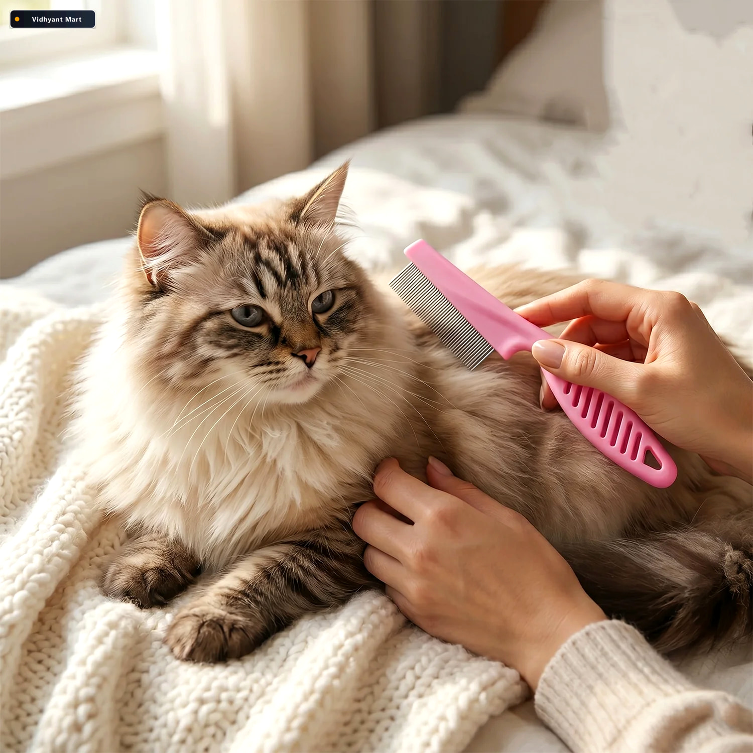 Vidhyant Mart Pet Dog Hair Removal Comb Easy Shedding And Fur Cl 3