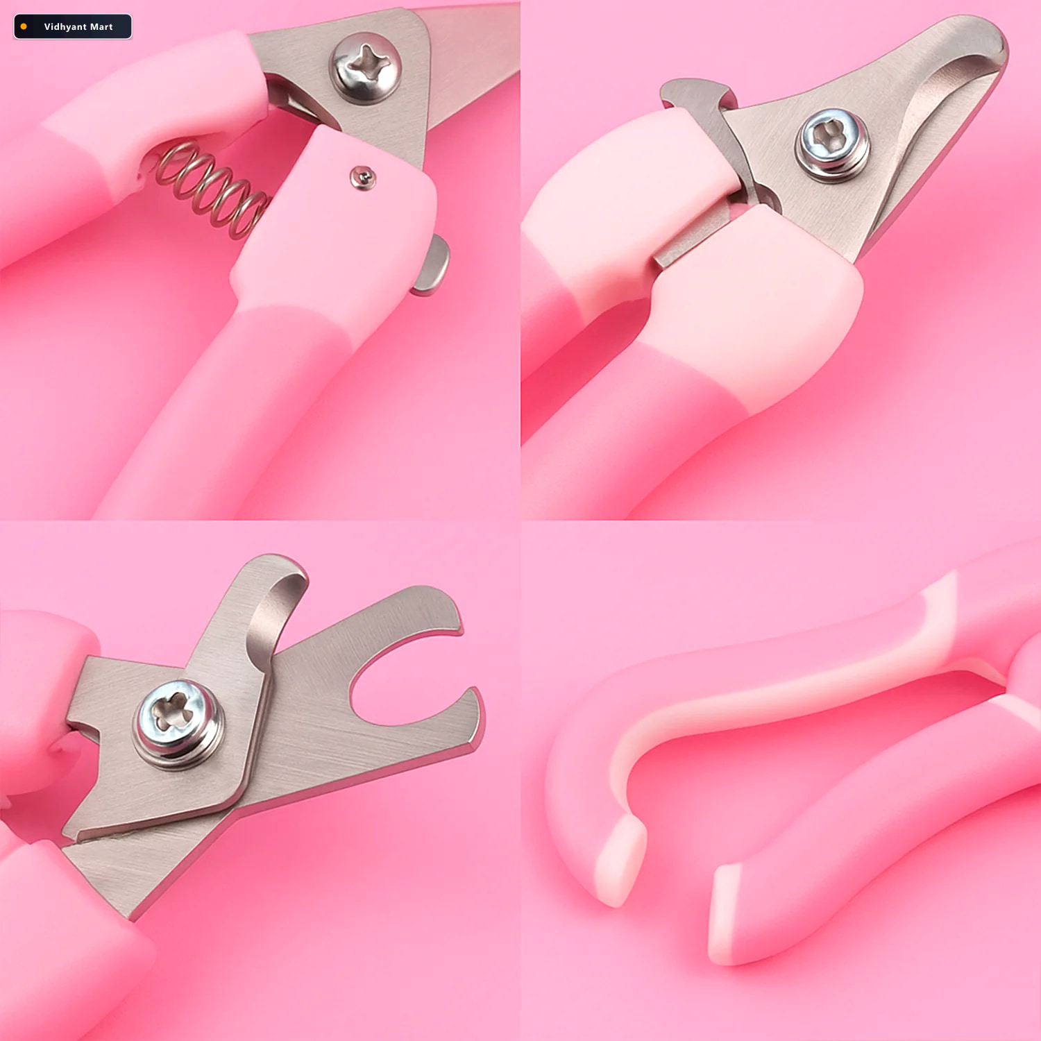 Vidhyant Mart Pet Nail Clipper Set Safe Stainless Steel Grooming 2