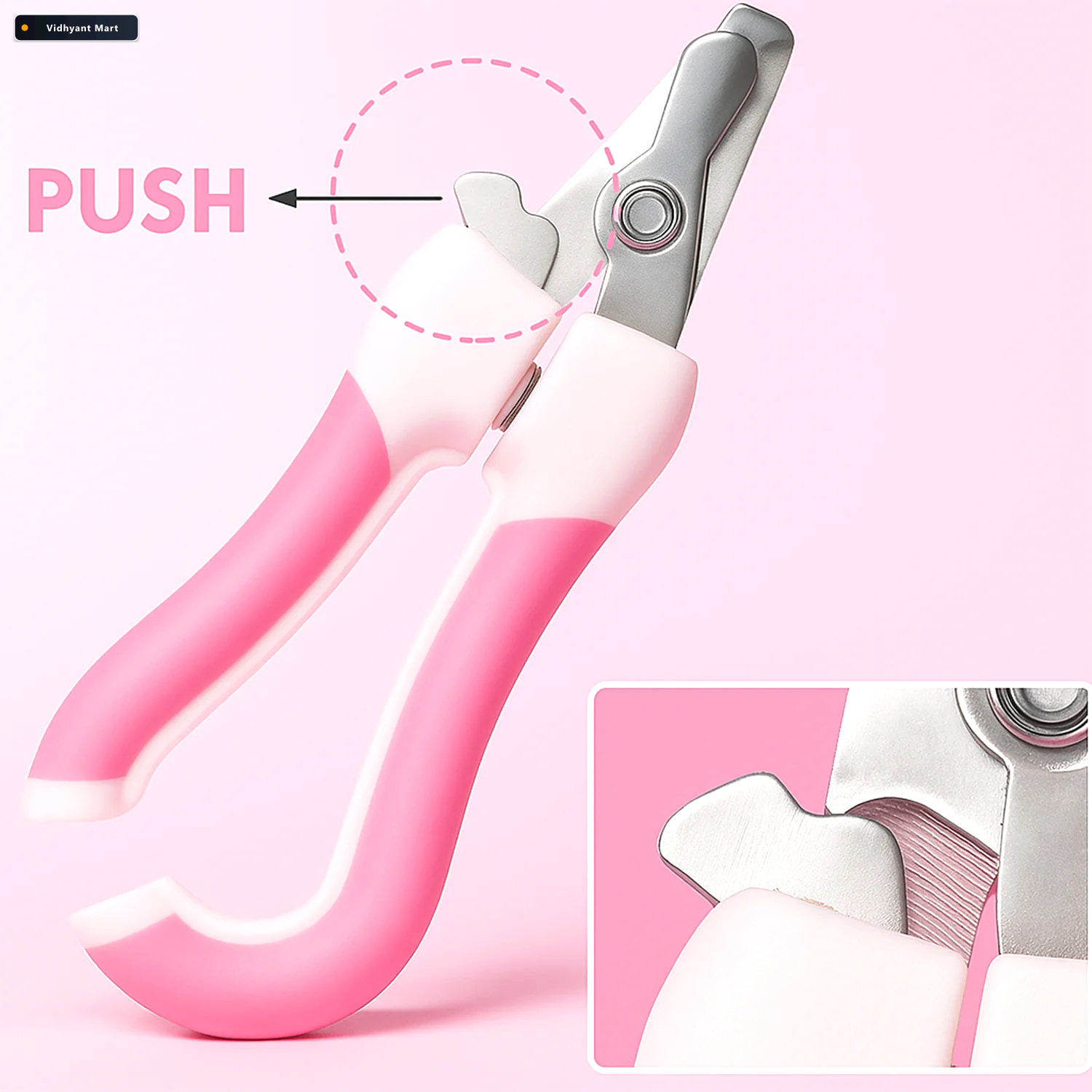 Vidhyant Mart Pet Nail Clipper Set Safe Stainless Steel Grooming 3