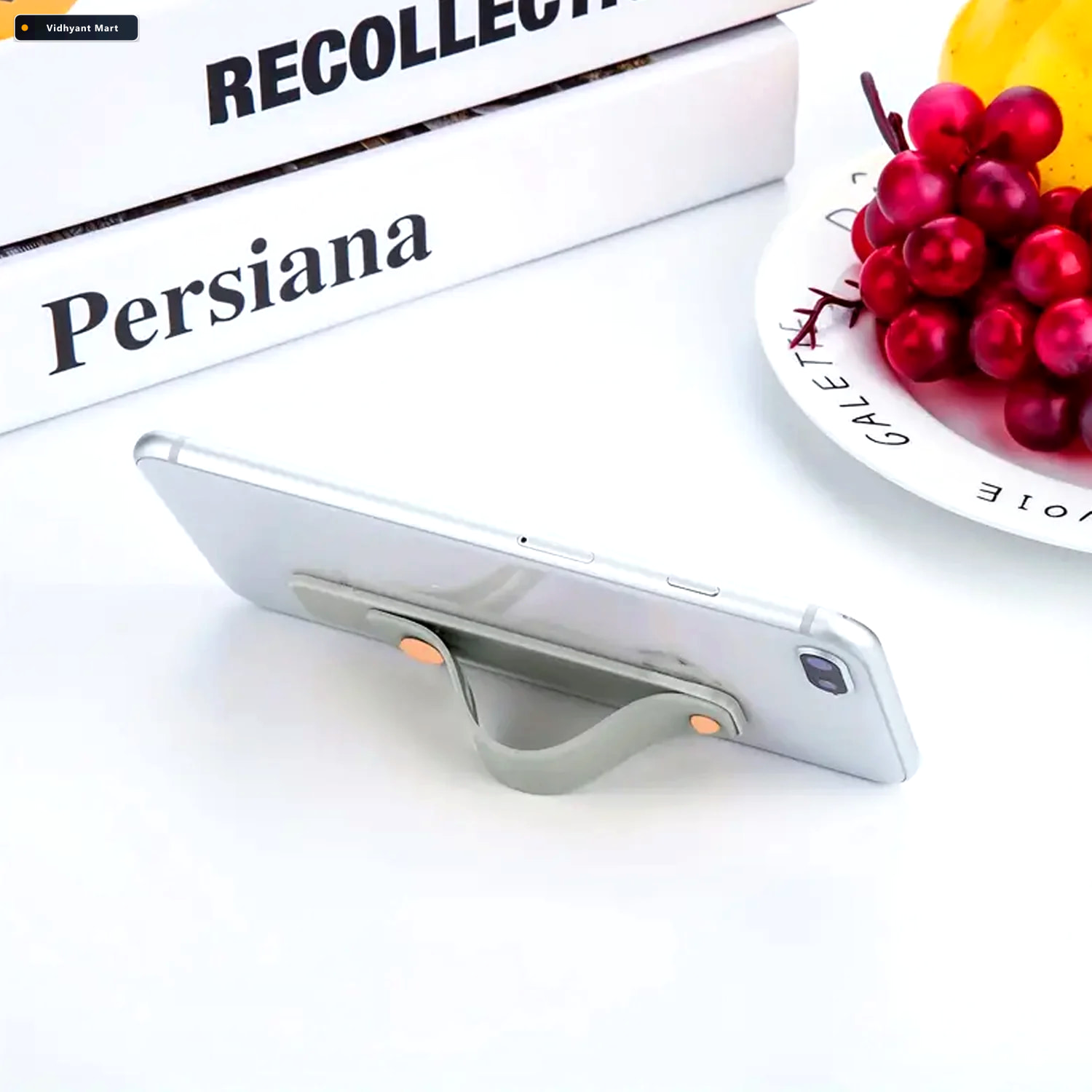 Vidhyant Mart Phone Finger Holder Secure Silicone Grip Kickstand 3