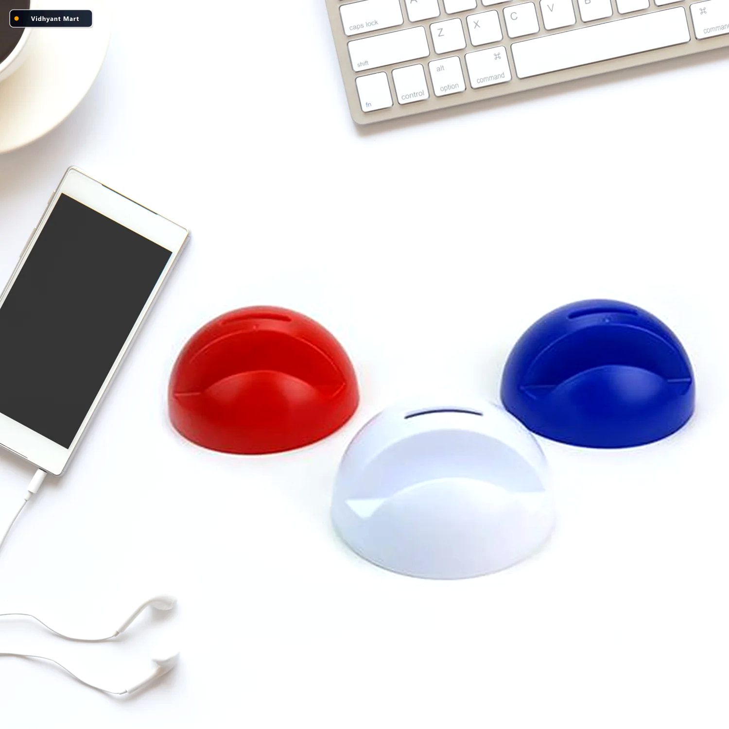 Vidhyant Mart Phone Holder With Coin Bank Abs Plastic Owl Design 2