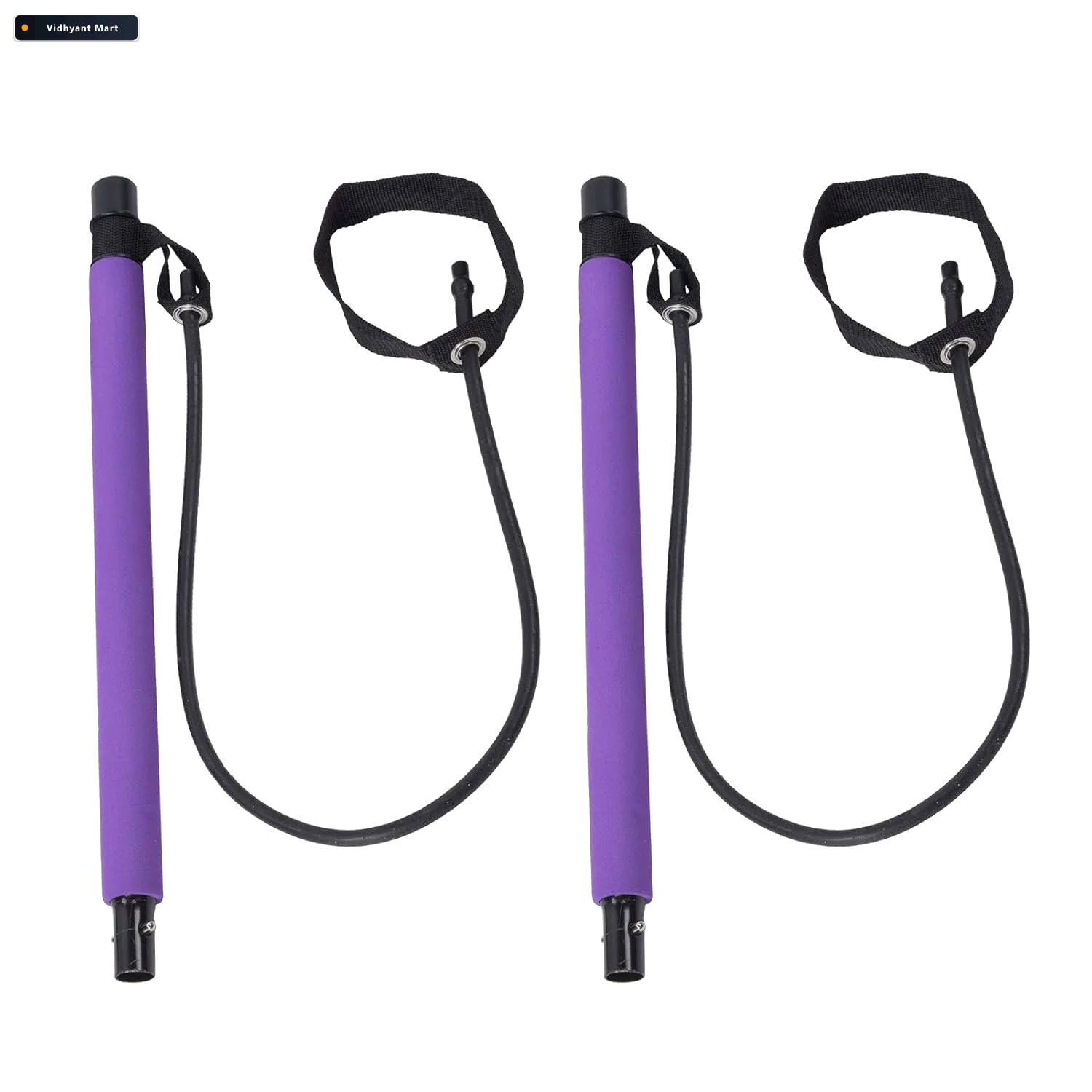 Vidhyant Mart Pilates Bar With Resistance Bands Full Body Home W 4