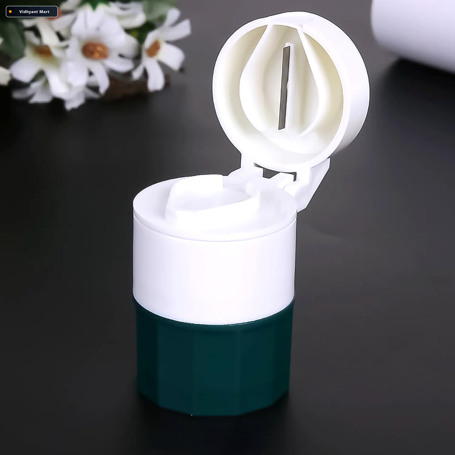 Vidhyant Mart Pill Crusher 4 In 1 With Grinder Cutter Water Cup 1