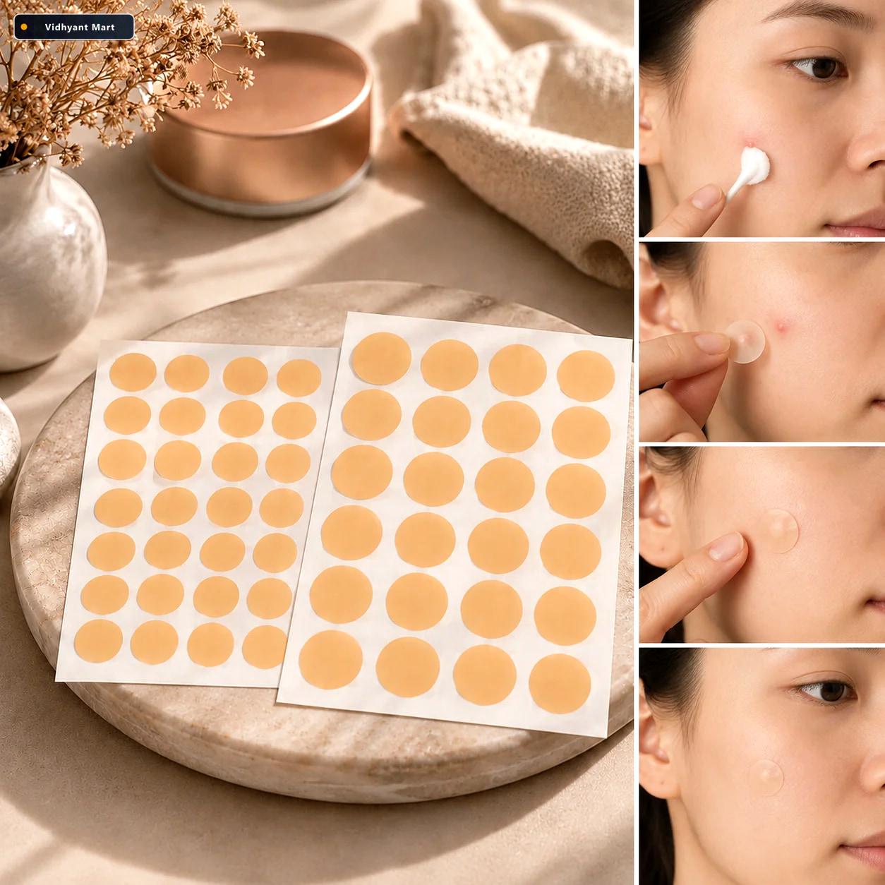 Vidhyant Mart Pimple Patches Hydrocolloid Tea Tree Oil For Acne 2