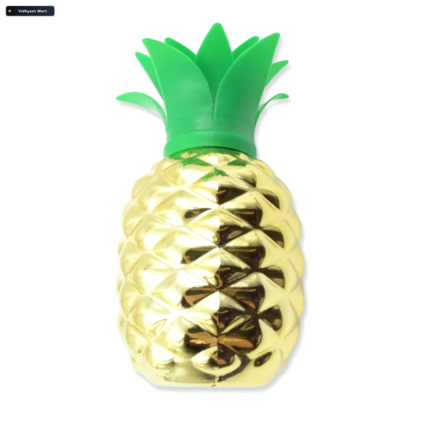 Vidhyant Mart Pineapple Cup With Straw Tropical Party Tumbler In 3
