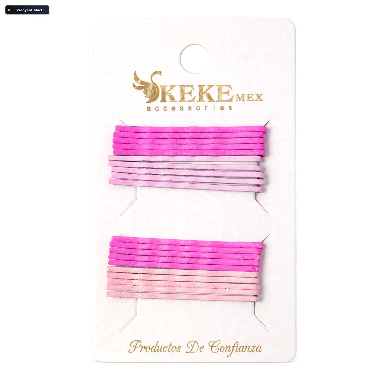 Vidhyant Mart Pink Ombre Metal Bobby Pins Set For Girls And Kids 4