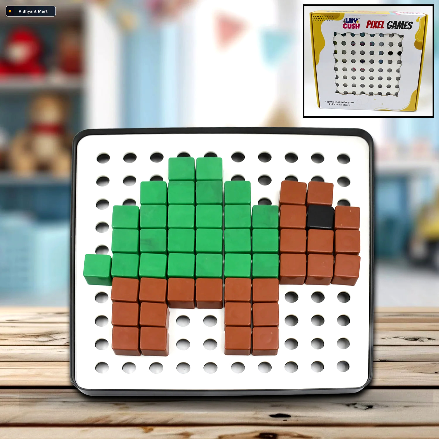 Vidhyant Mart Pixel Cubes Toy Educational Math Brain Game For Ki 2