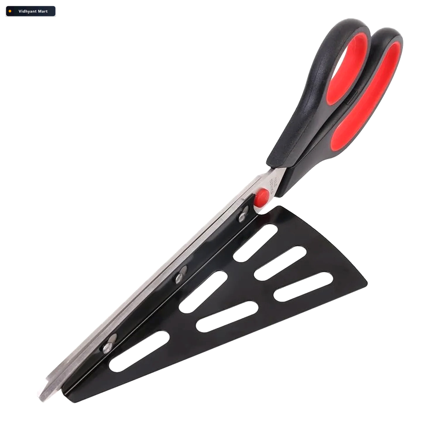 Vidhyant Mart Pizza Cutter Scissors Stainless Steel With Removab 4