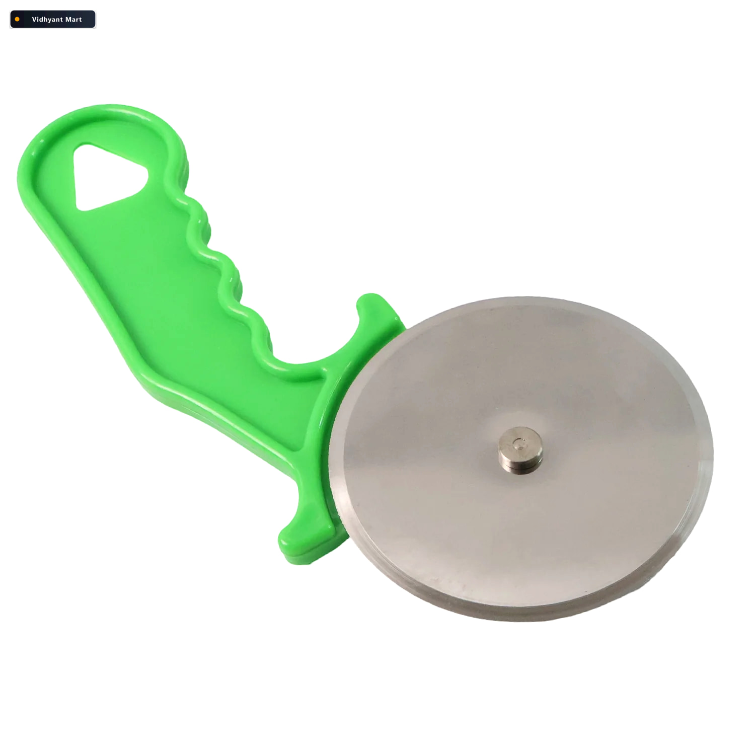 Vidhyant Mart Pizza Cutter Stainless Steel Wheel Ergonomic Grip 4