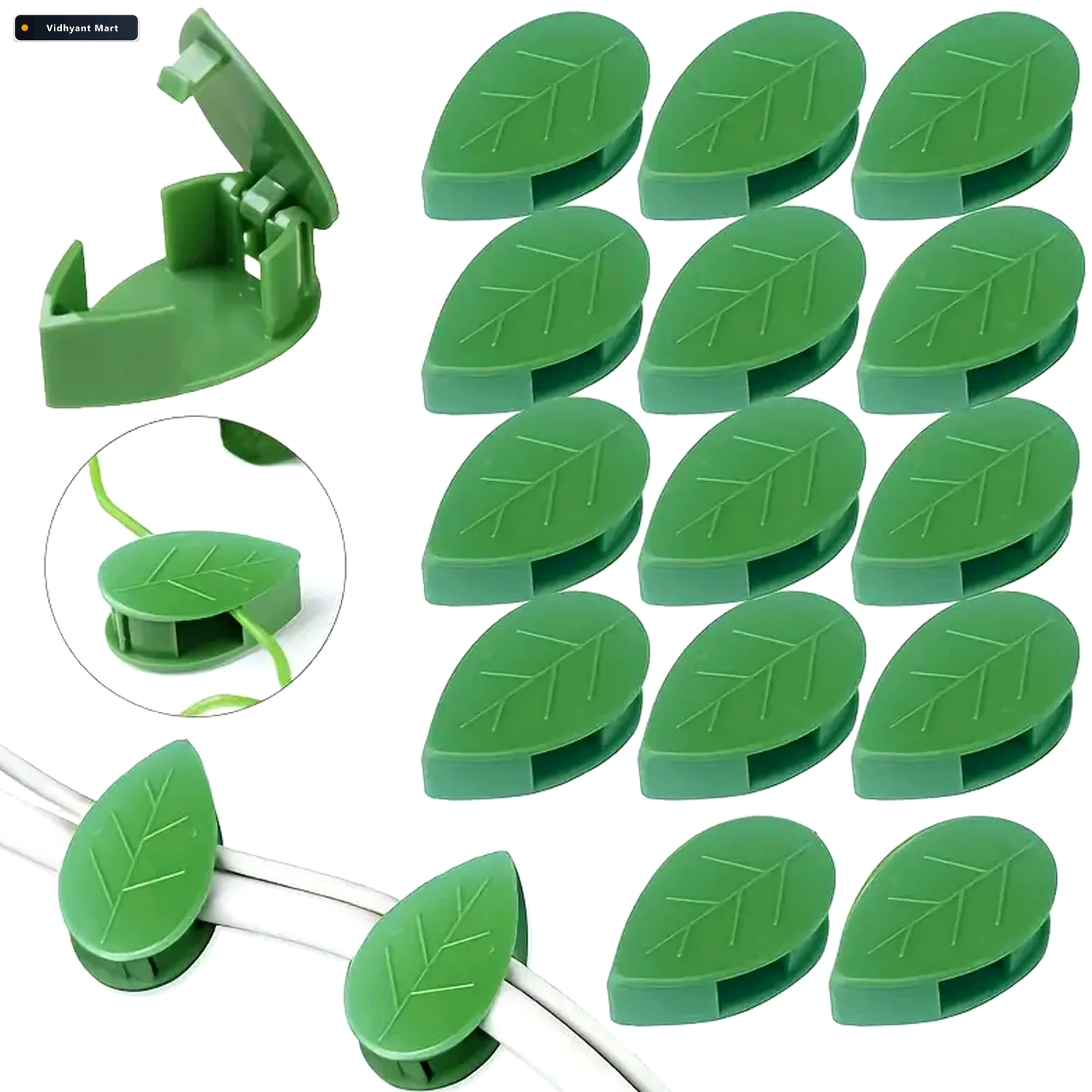 Vidhyant Mart Plant Climbing Clips Self Adhesive Leaf Design Ind 2