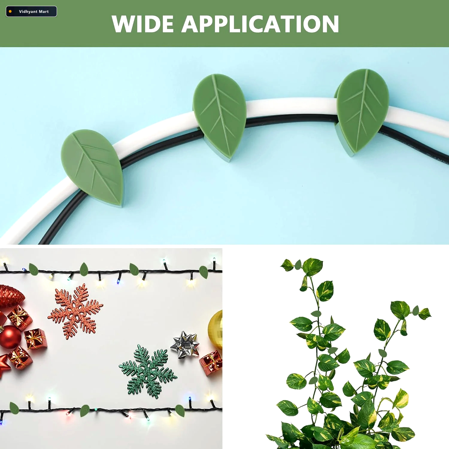Vidhyant Mart Plant Climbing Wall Clips Self Adhesive Invisible 2