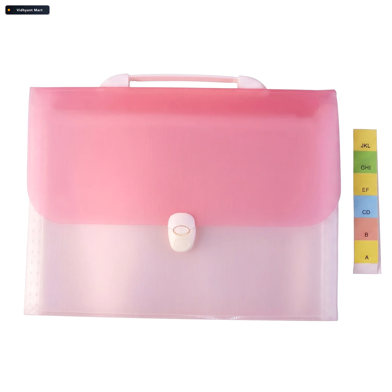 Vidhyant Mart Plastic 13 Pocket Expanding Document Folder With H 4