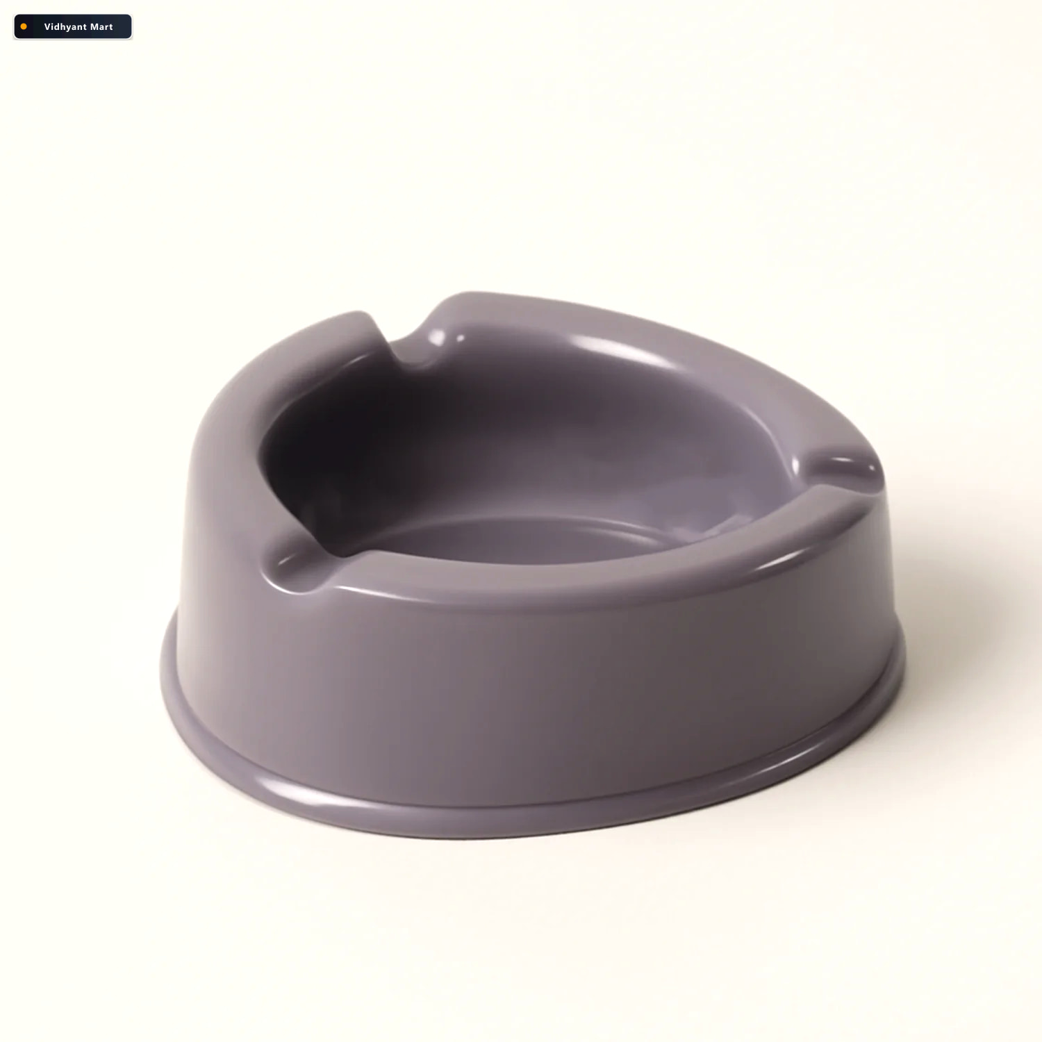 Vidhyant Mart Plastic Ashtray Durable Grey With Triple Cigarette 4
