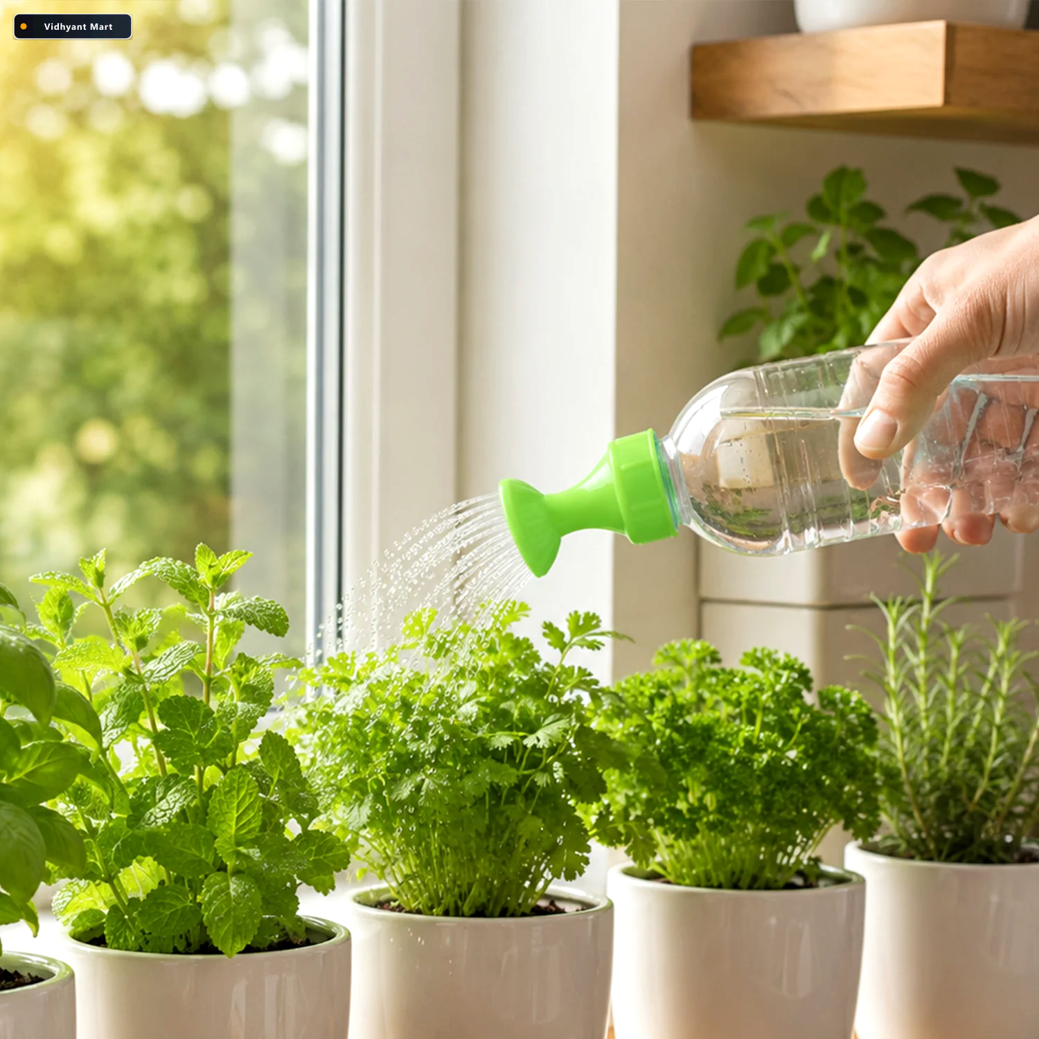 Vidhyant Mart Plastic Bottle Garden Watering Sprinkler Nozzle Fo 2