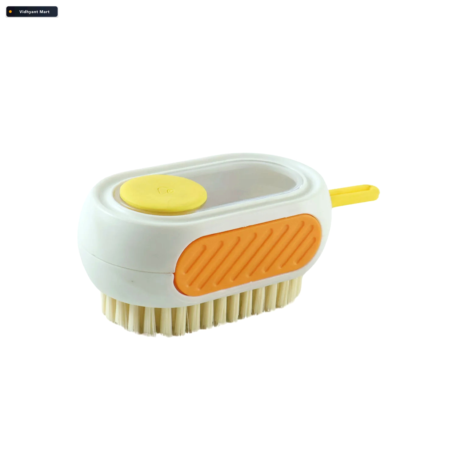 Vidhyant Mart Plastic Cleaning Brush With Soap Dispenser Rubber 4