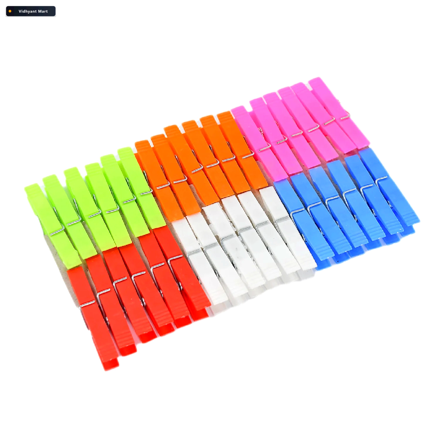Vidhyant Mart Plastic Clothes Clips 144pc Heavy Duty Laundry Peg 4