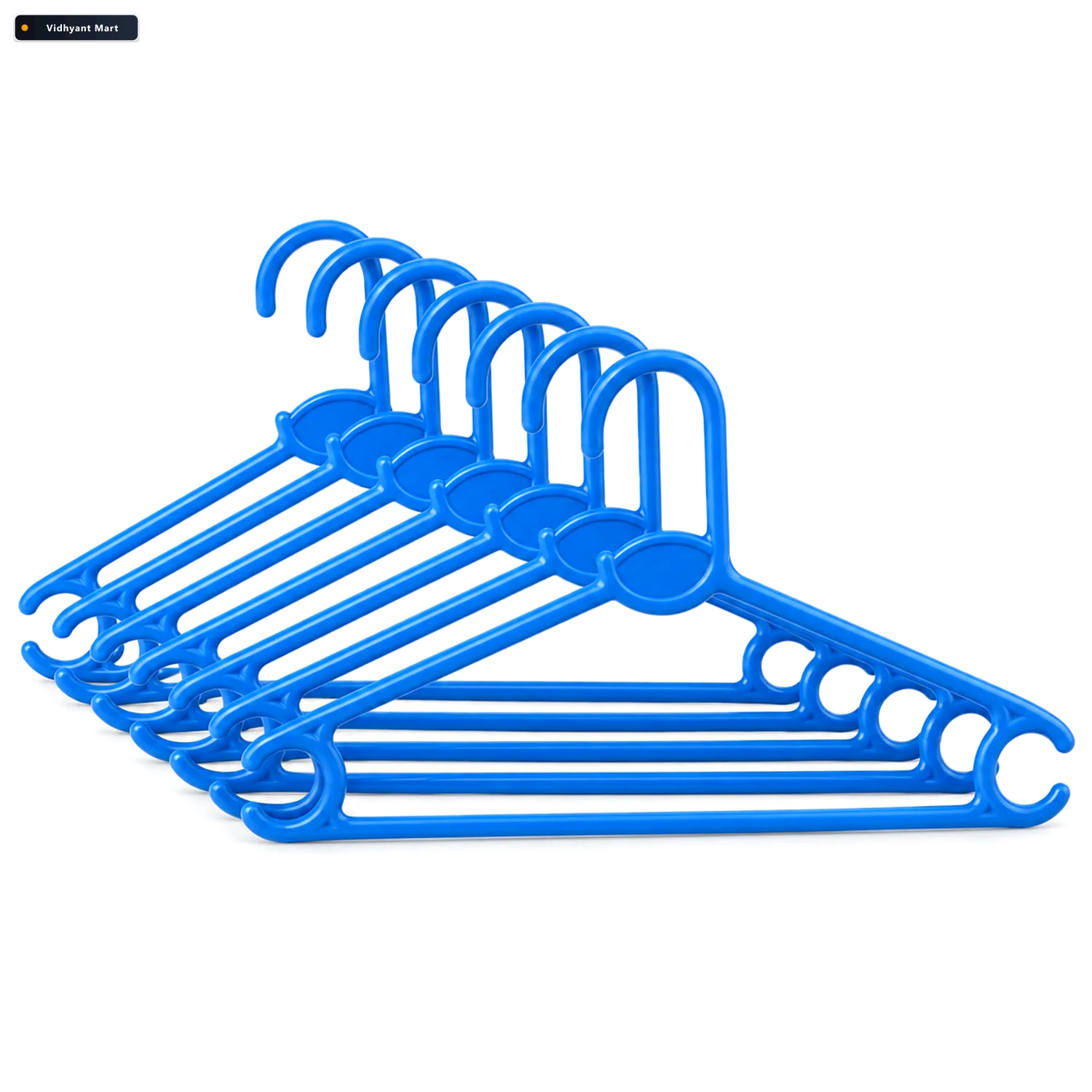 Vidhyant Mart Plastic Clothes Hangers Durable Space Saving Set O 4