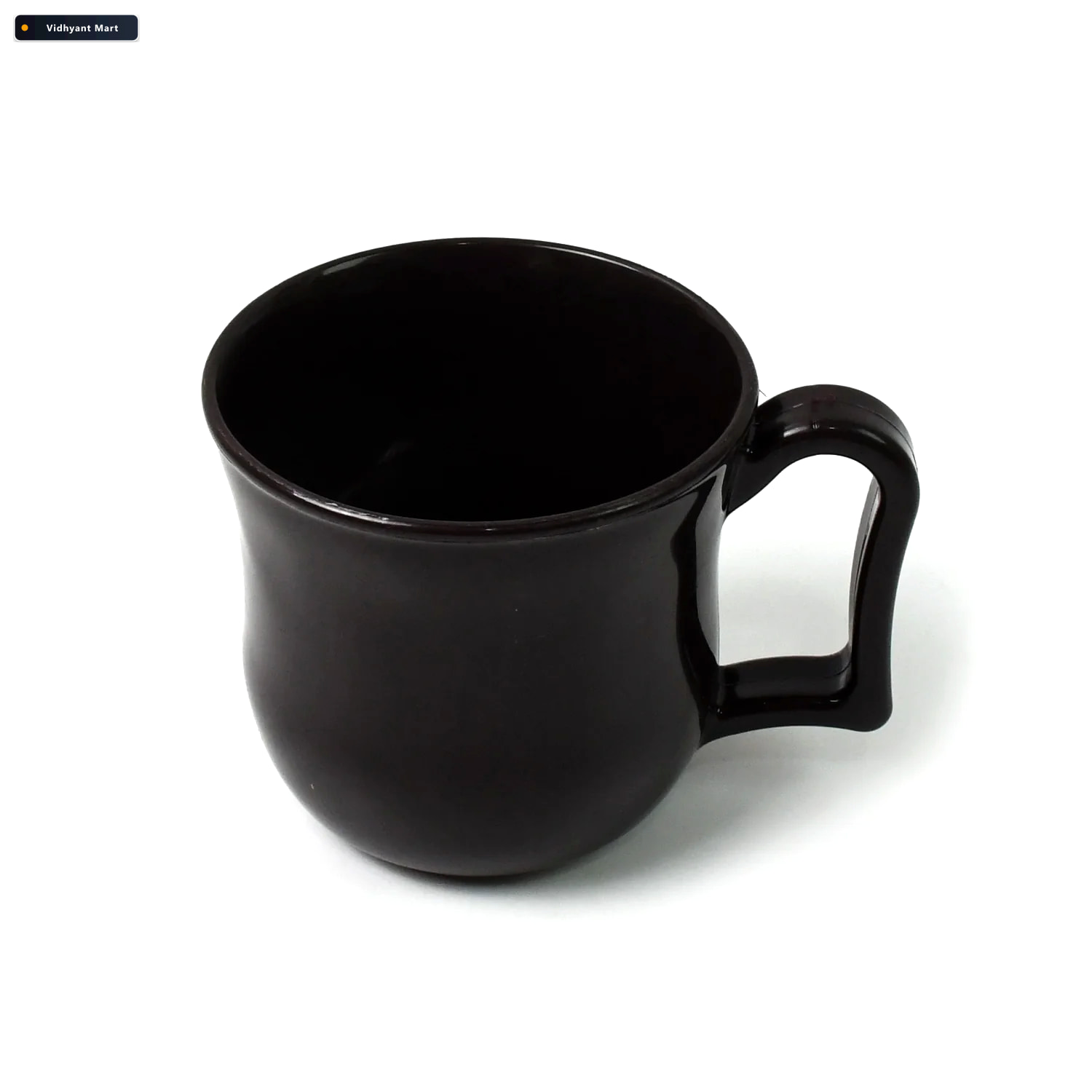 Vidhyant Mart Plastic Coffee Mug Durable Black Reusable Tea Cup 3