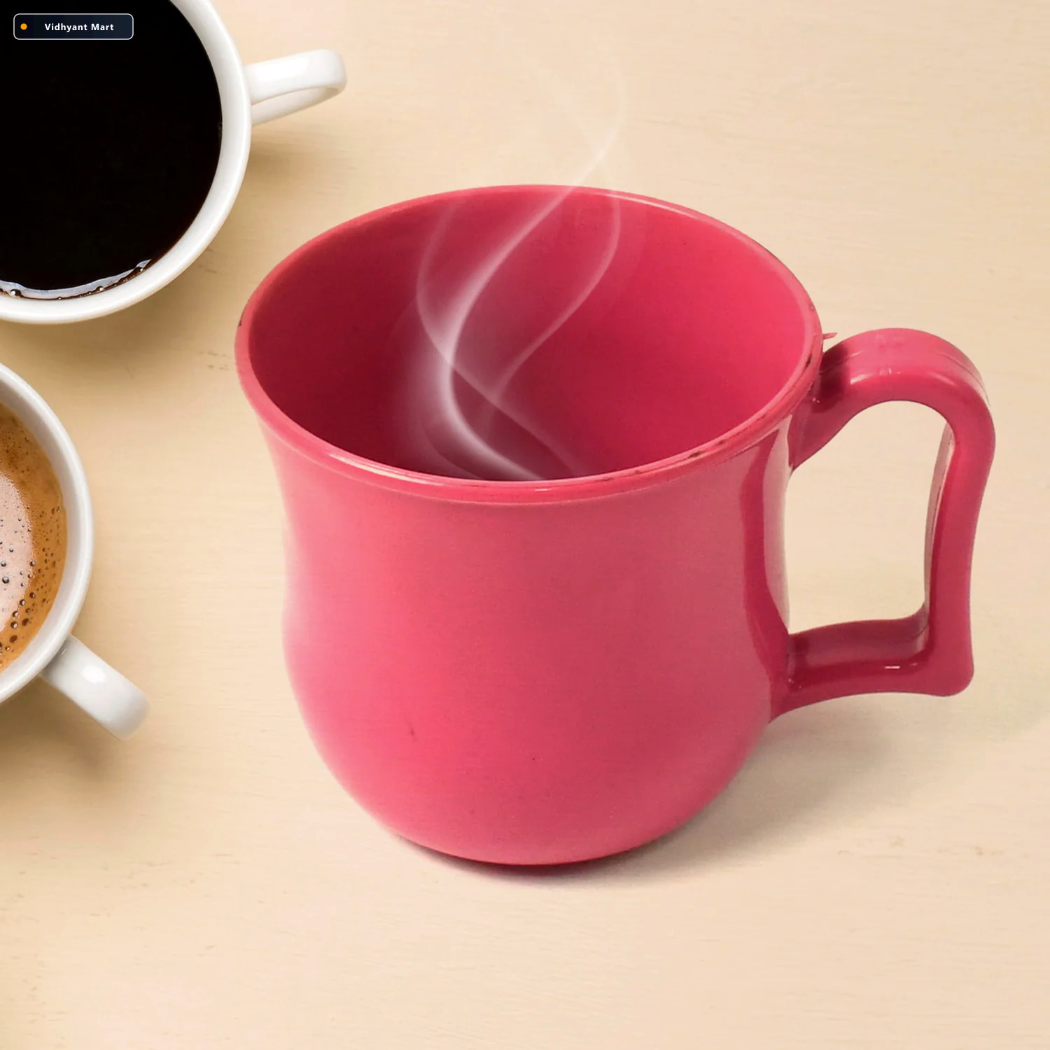 Vidhyant Mart Plastic Coffee Mug Lightweight Durable Tea Cup Mug 2