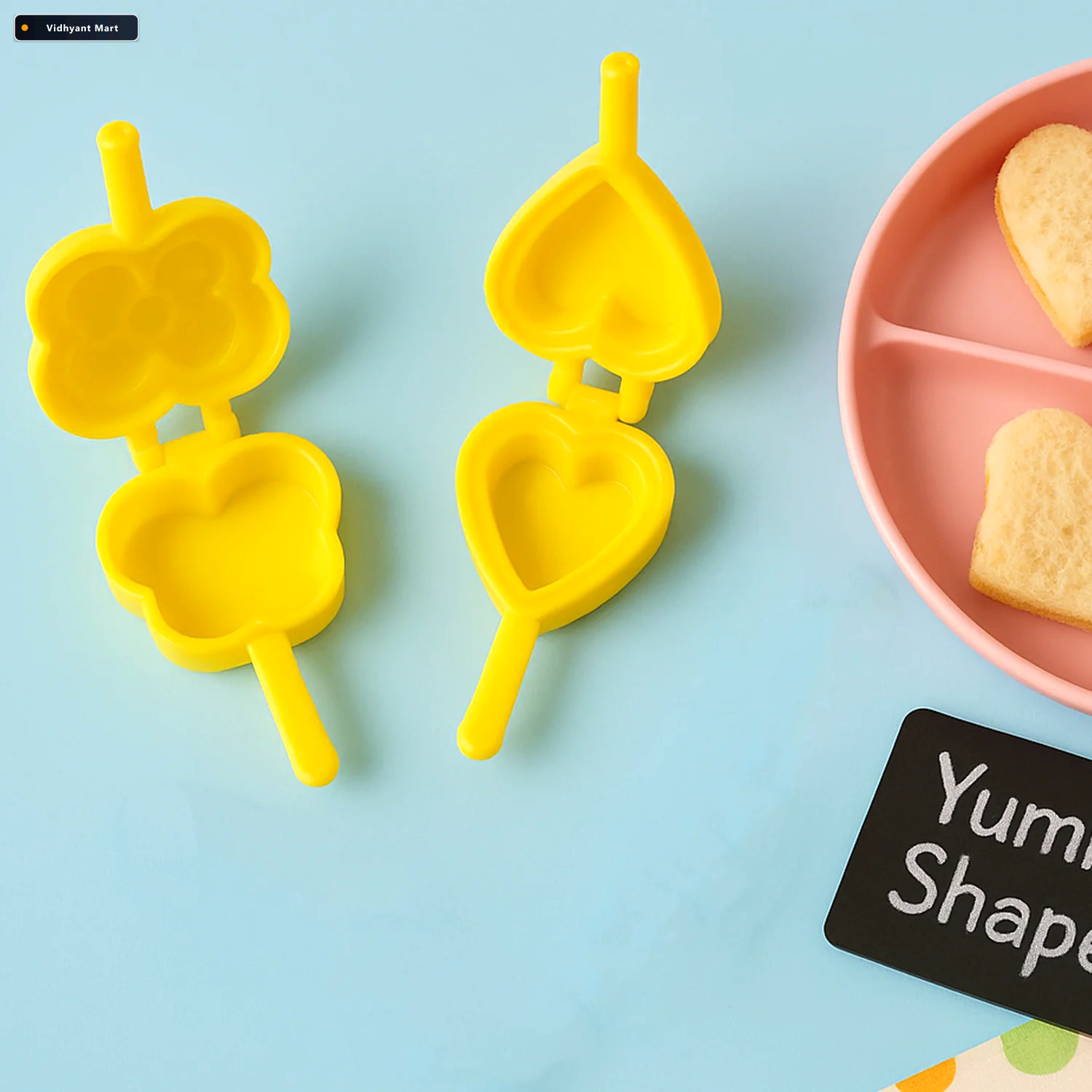 Vidhyant Mart Plastic Cookie Cutter Set 6 Pc Assorted Baking Mou 4