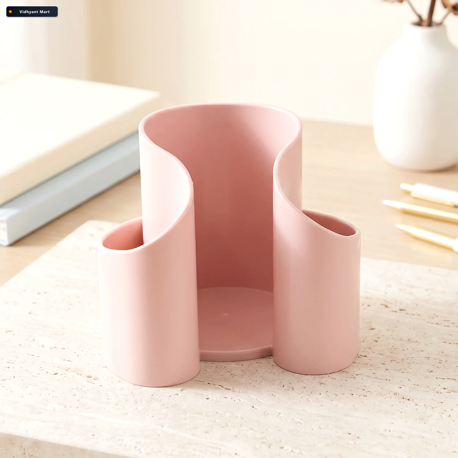 Vidhyant Mart Plastic Cosmetic Desktop Organizer Caddy For Cotto 3