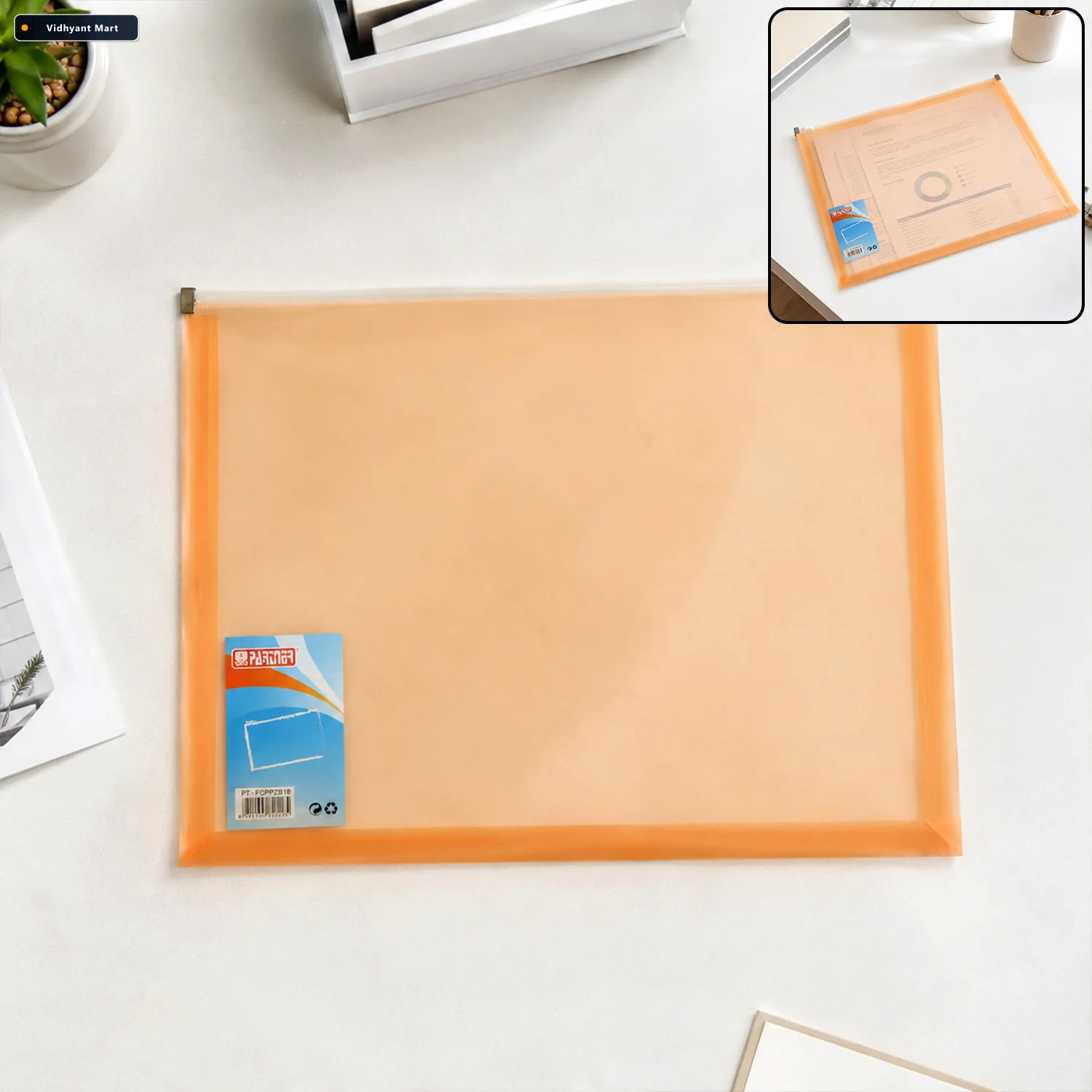 Vidhyant Mart Plastic Document File Folder Neatly Store A4 Paper 1