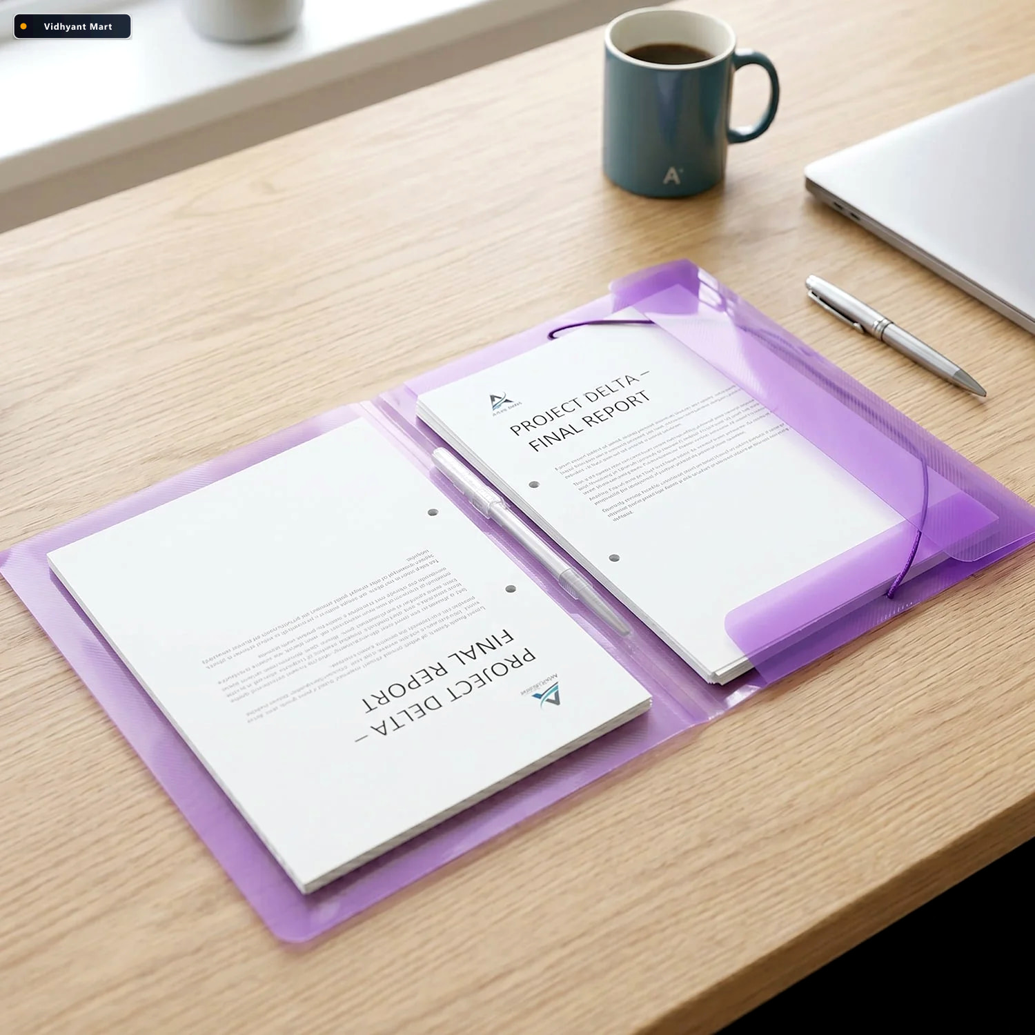 Vidhyant Mart Plastic Document File Folder Secure Waterproof A4 2