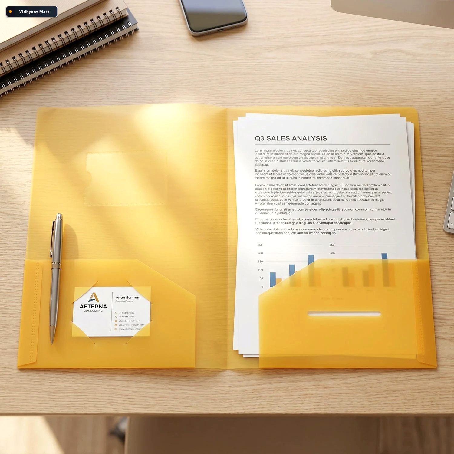 Vidhyant Mart Plastic Document File Folder Waterproof A4 Organiz 2