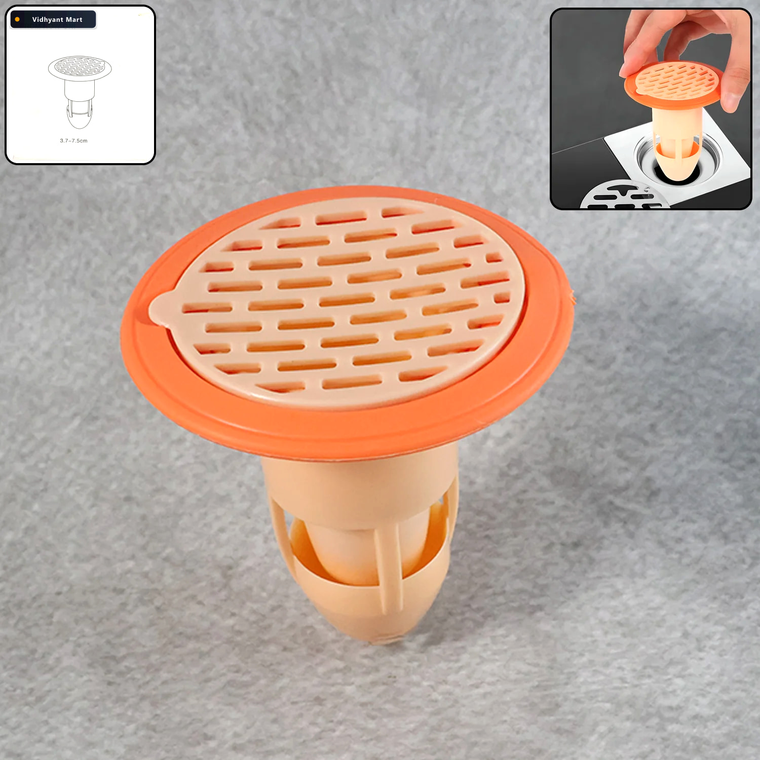 Vidhyant Mart Plastic Drain Strainer Efficient Hair Catcher For 1