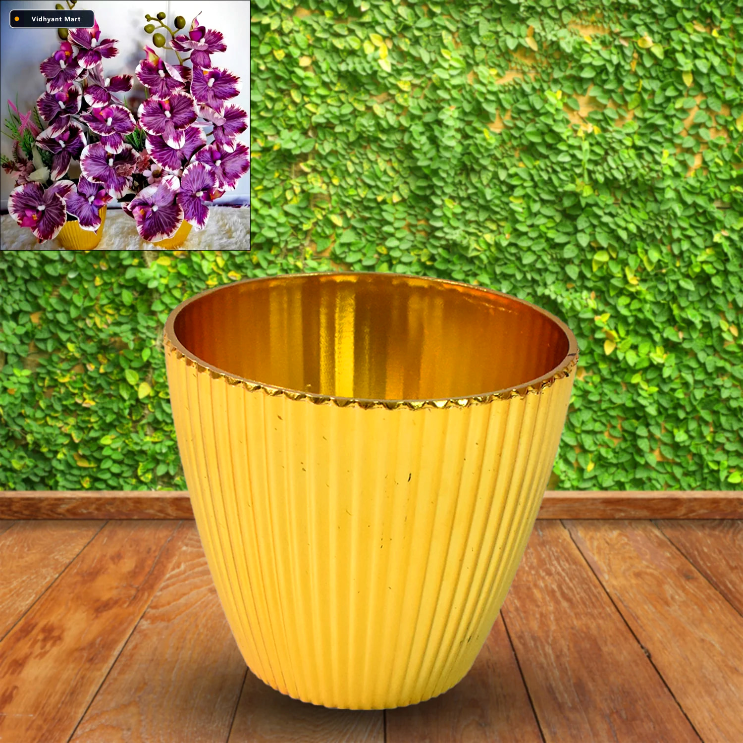 Vidhyant Mart Plastic Flower Valencia Pot Durable Indoor Outdoor 1