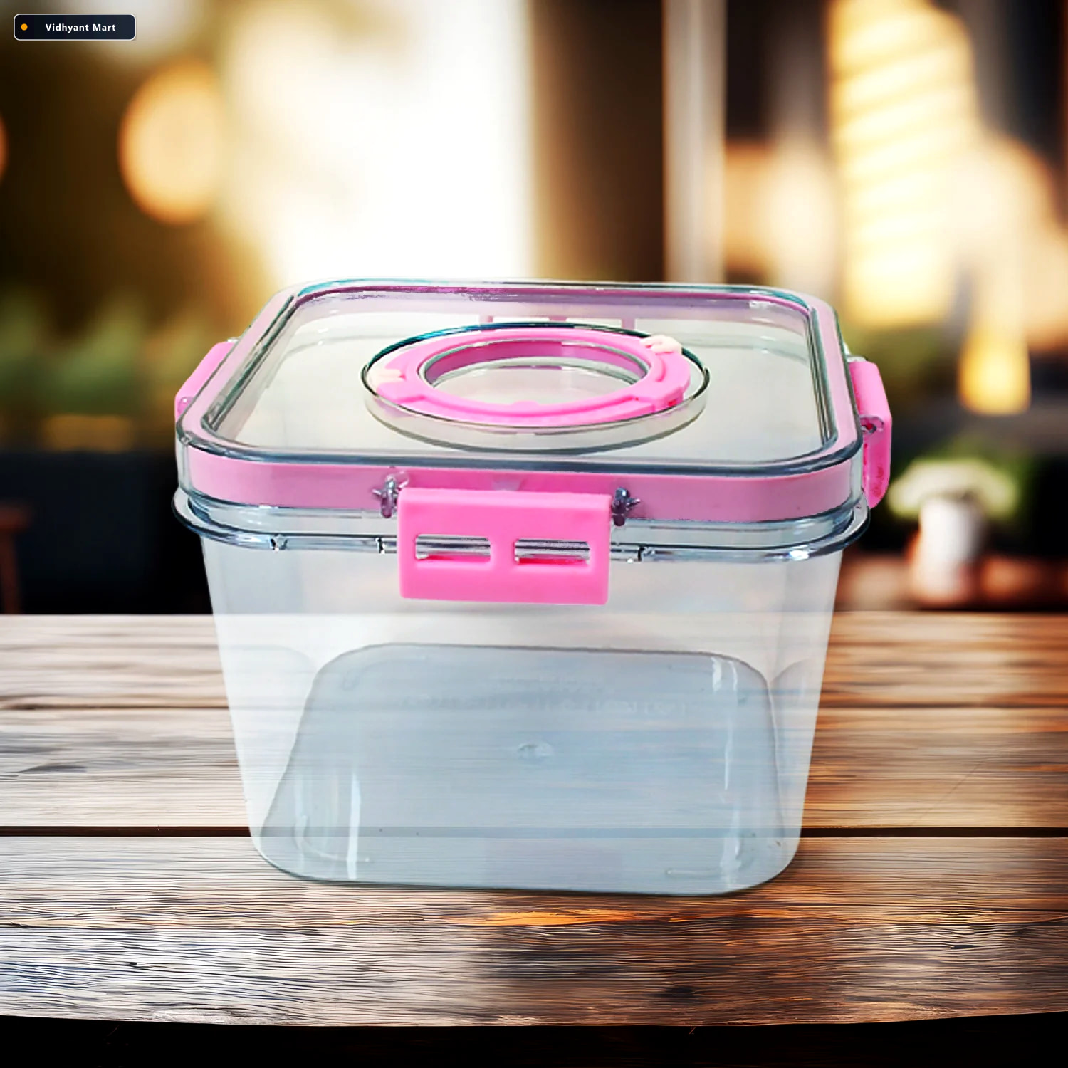Vidhyant Mart Plastic Food Storage Container Clear Airtight 1400 1