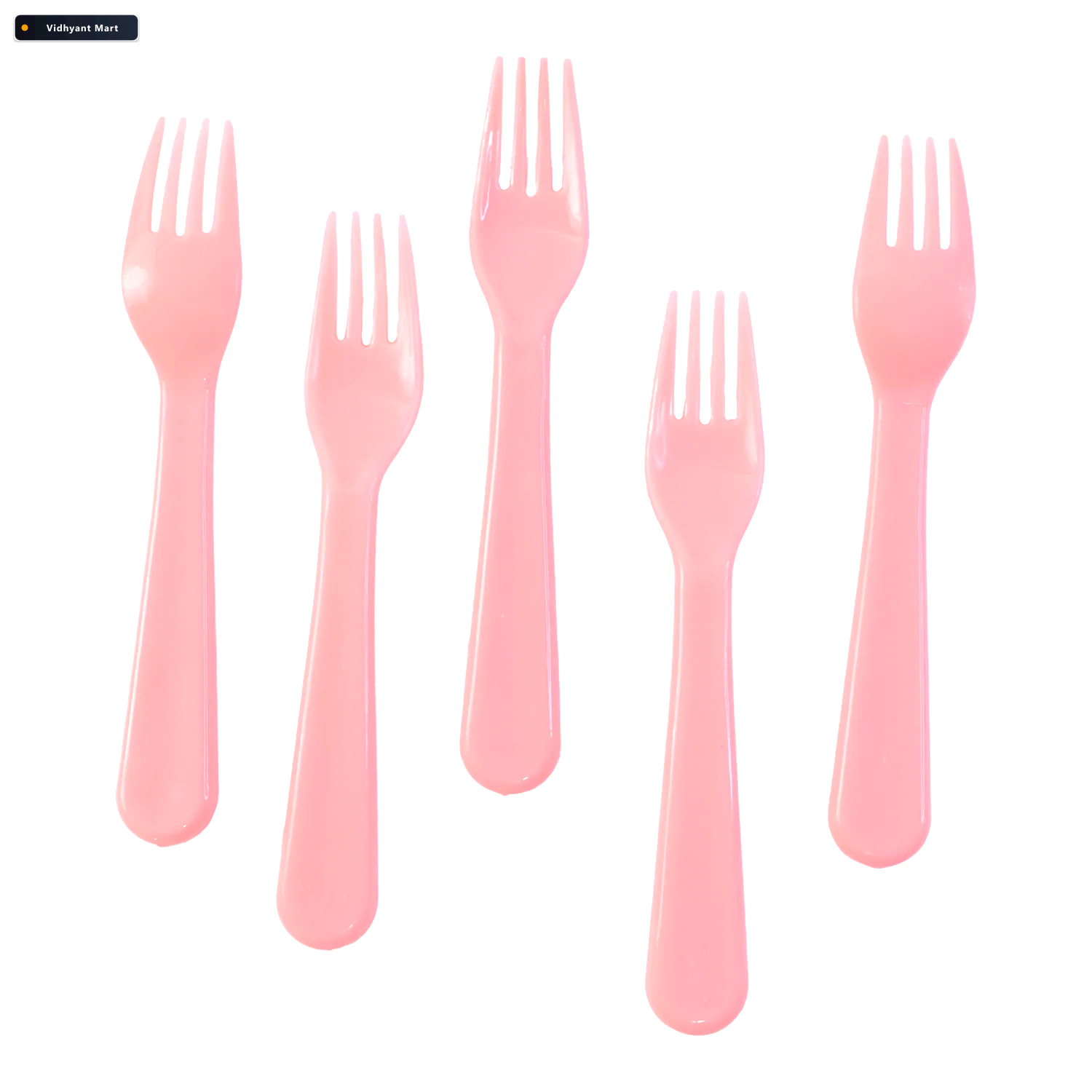 Vidhyant Mart Plastic Fork Spoon Set 5 Piece Durable Cutlery Ser 4