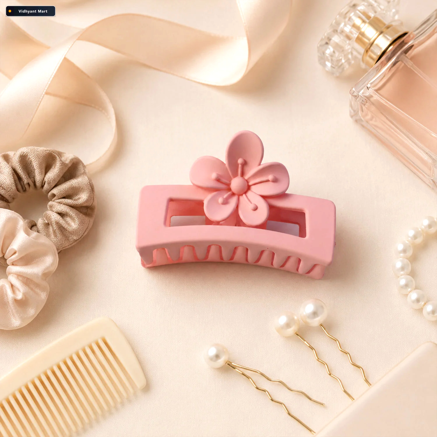 Vidhyant Mart Plastic Hair Claw Clip Strong Grip Trendy Design F 1
