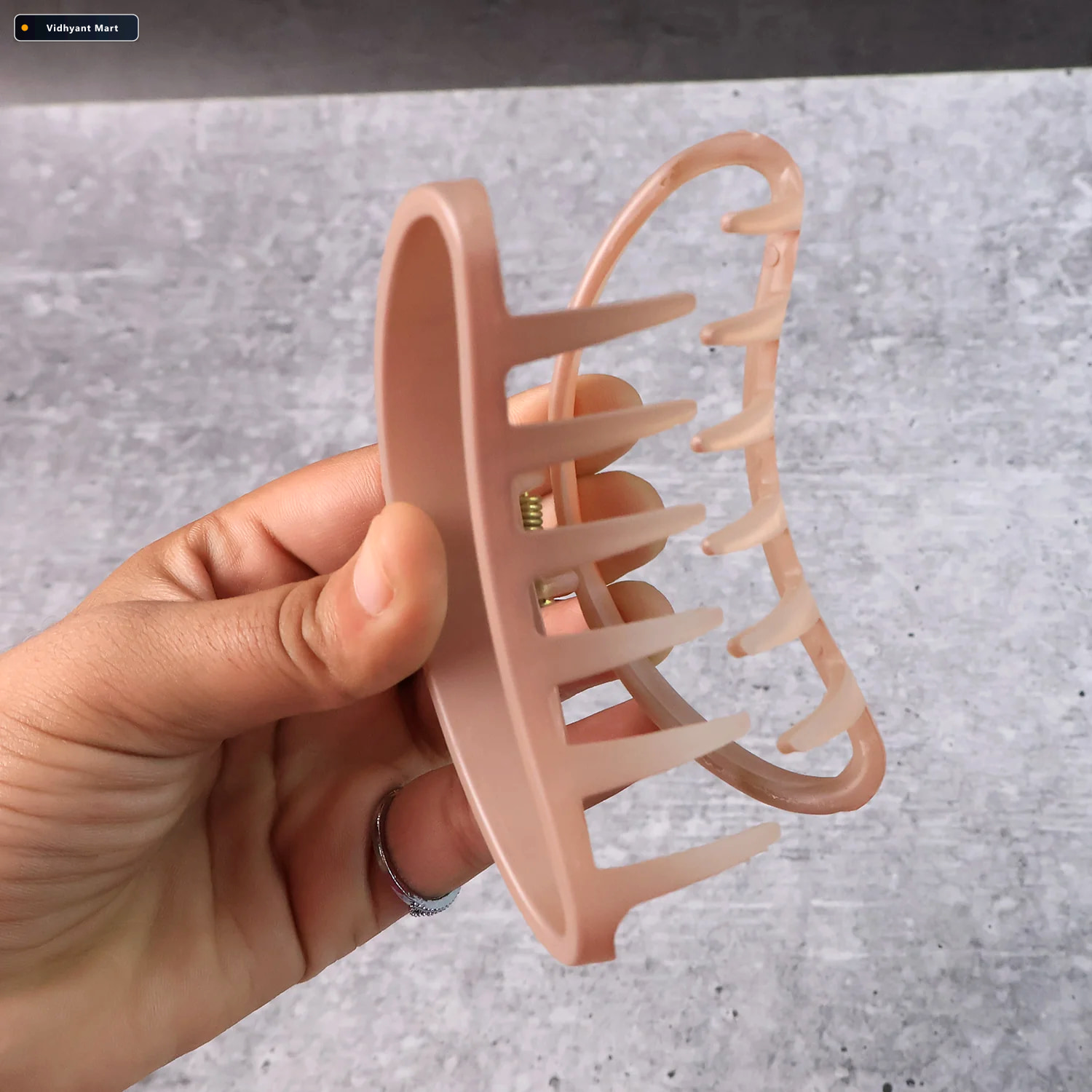 Vidhyant Mart Plastic Hair Clip Durable Matte Hair Clamp Grip 3