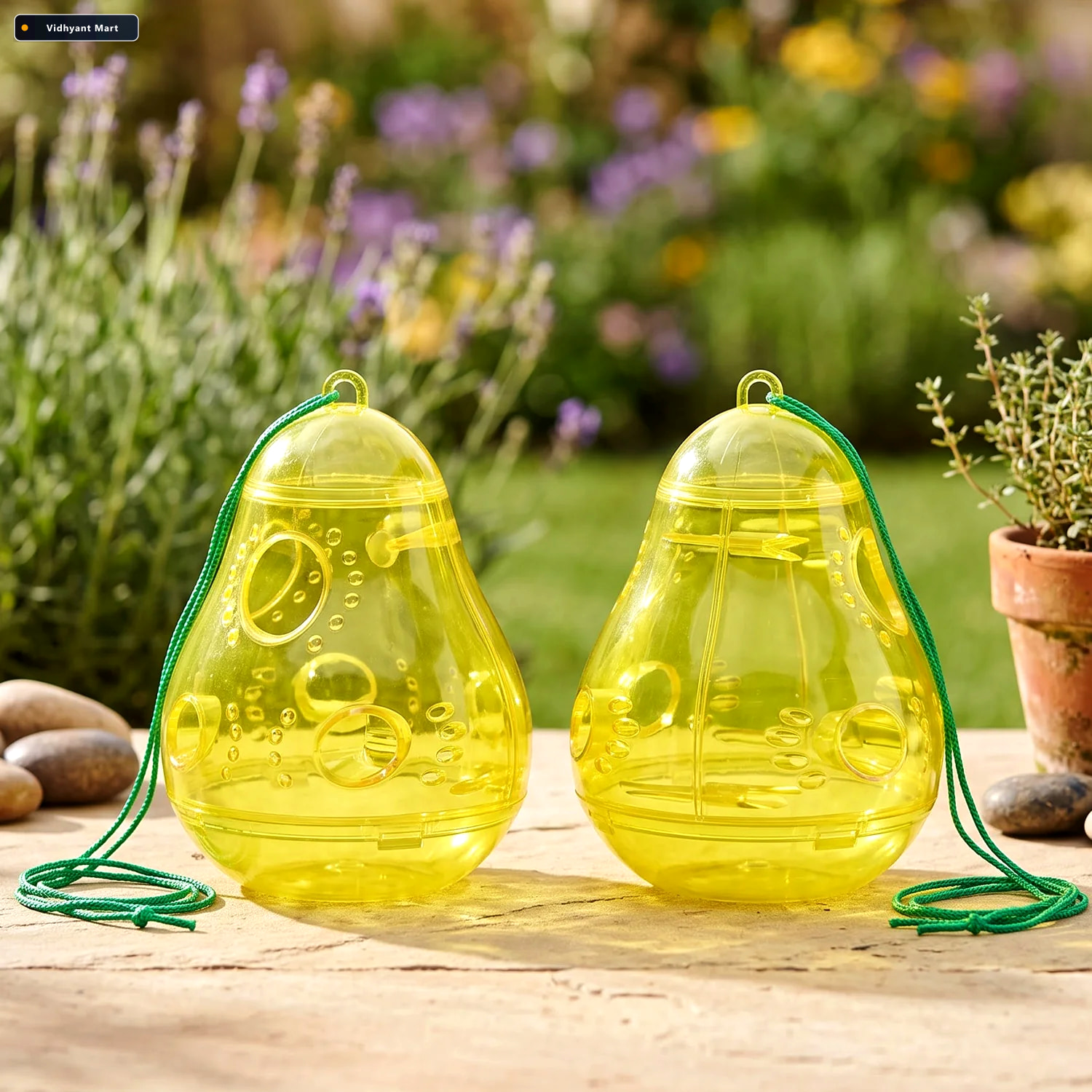 Vidhyant Mart Plastic Hanging Wasp Catcher Outdoor Reusable Inse 3