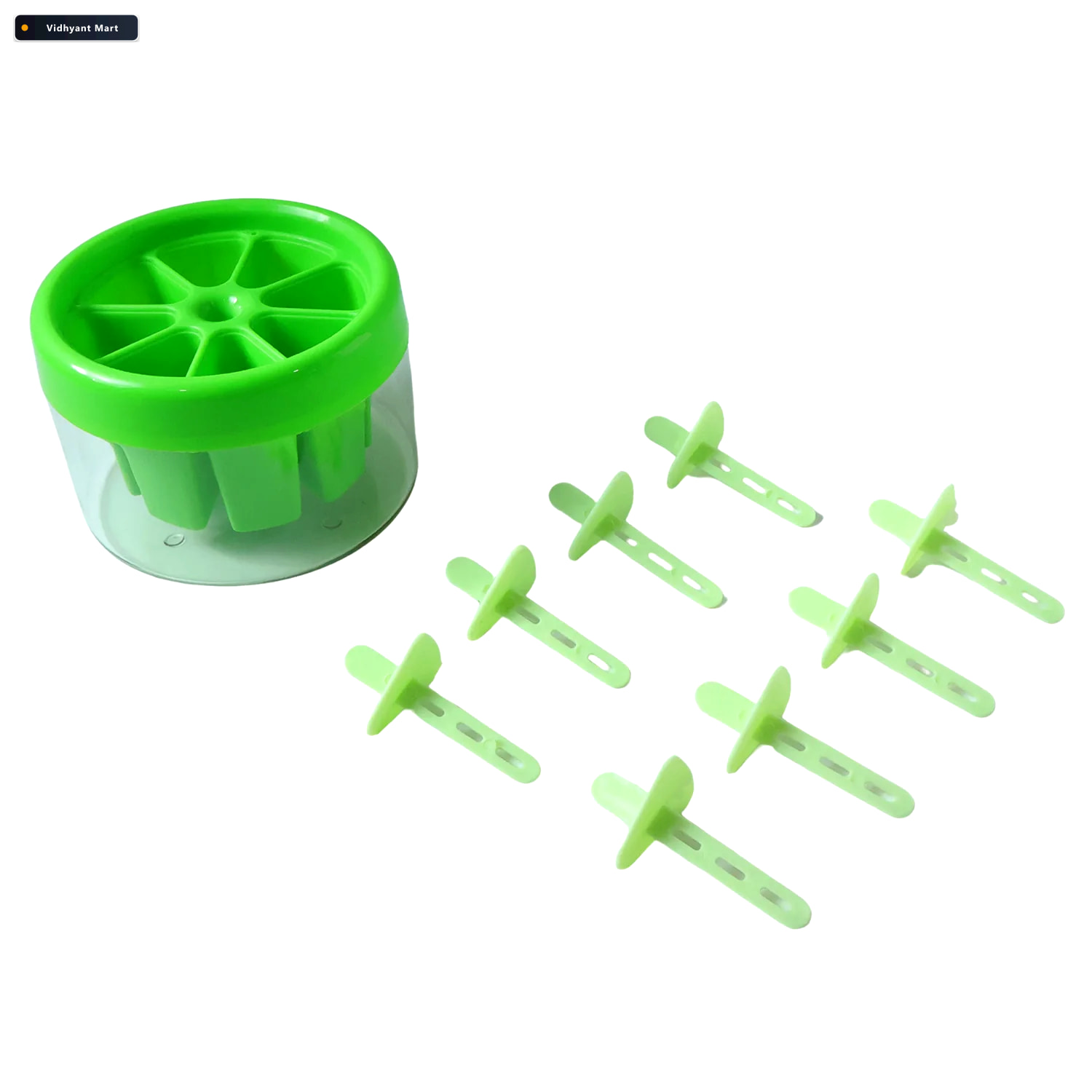 Vidhyant Mart Plastic Ice Candy Maker Reusable 8 Mold Set For Su 4