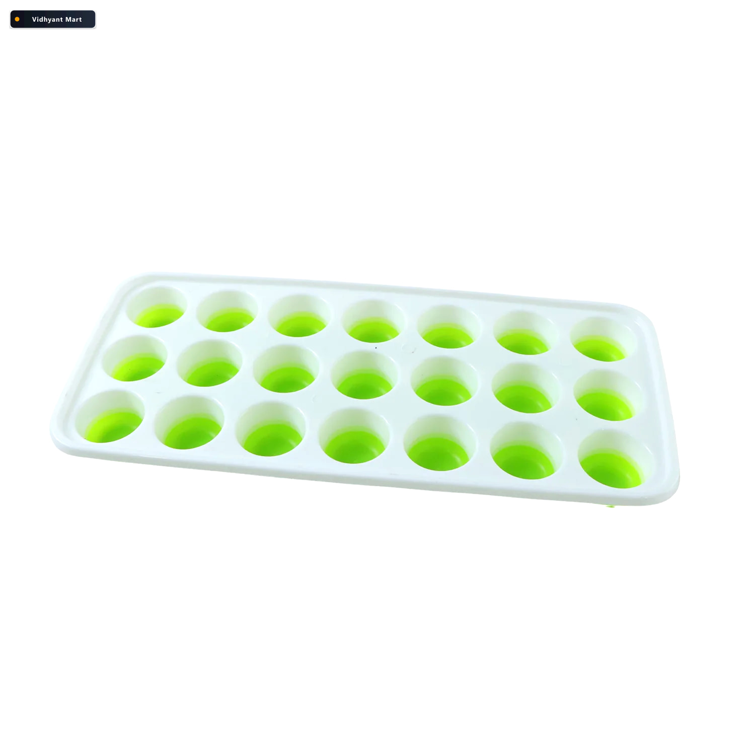 Vidhyant Mart Plastic Ice Cube Tray 21 Grid Round Mold With Lid 3